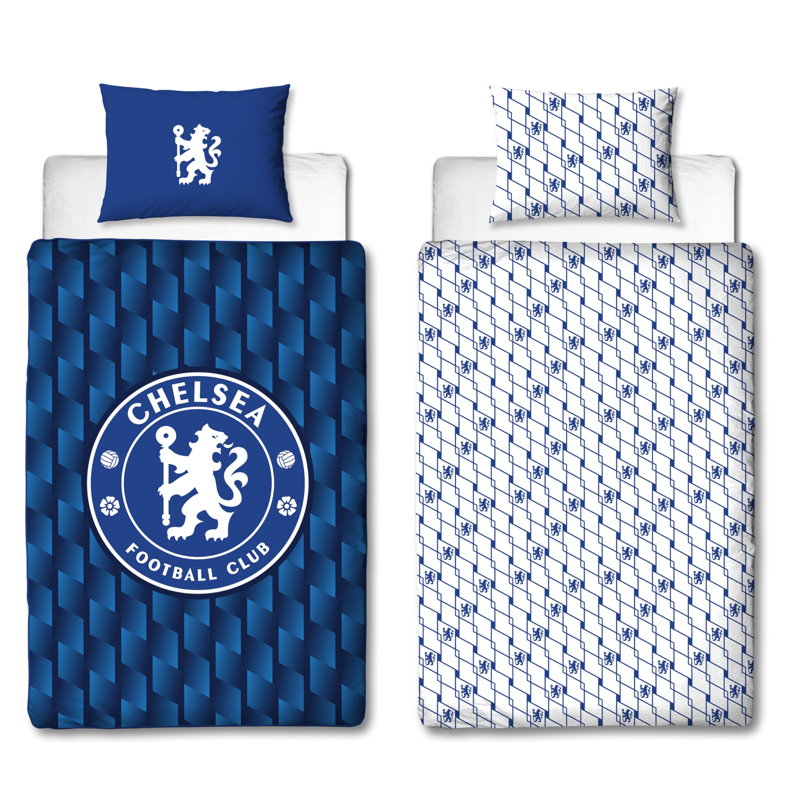 Character World Chelsea FC Official Single Duvet Cover Set | Reversible | Polycotton Blend 1