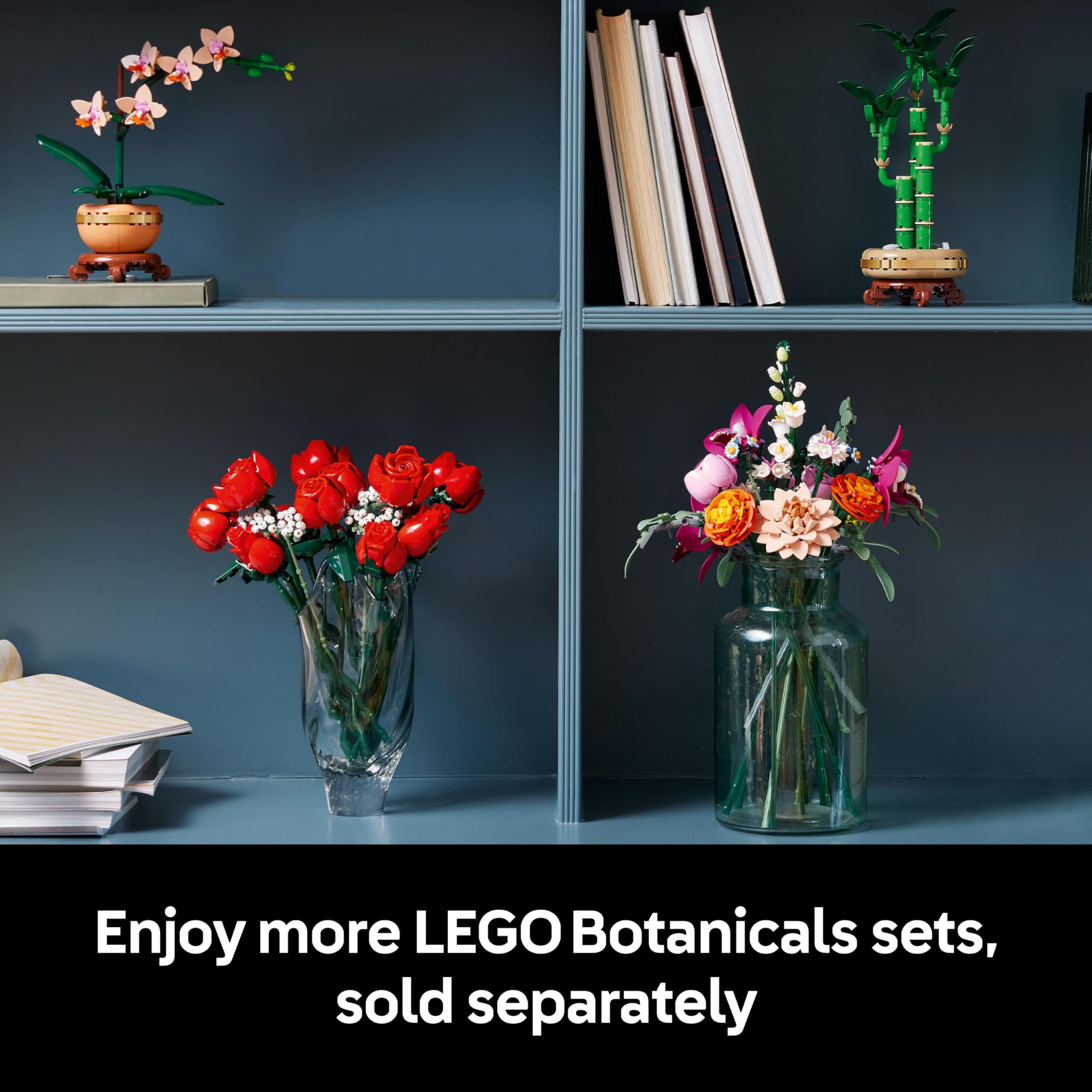 LEGO Botanicals Pretty Pink Flower Bouquet 10342 - 15 Buildable Stems | Adjustable | 749 Pieces 7