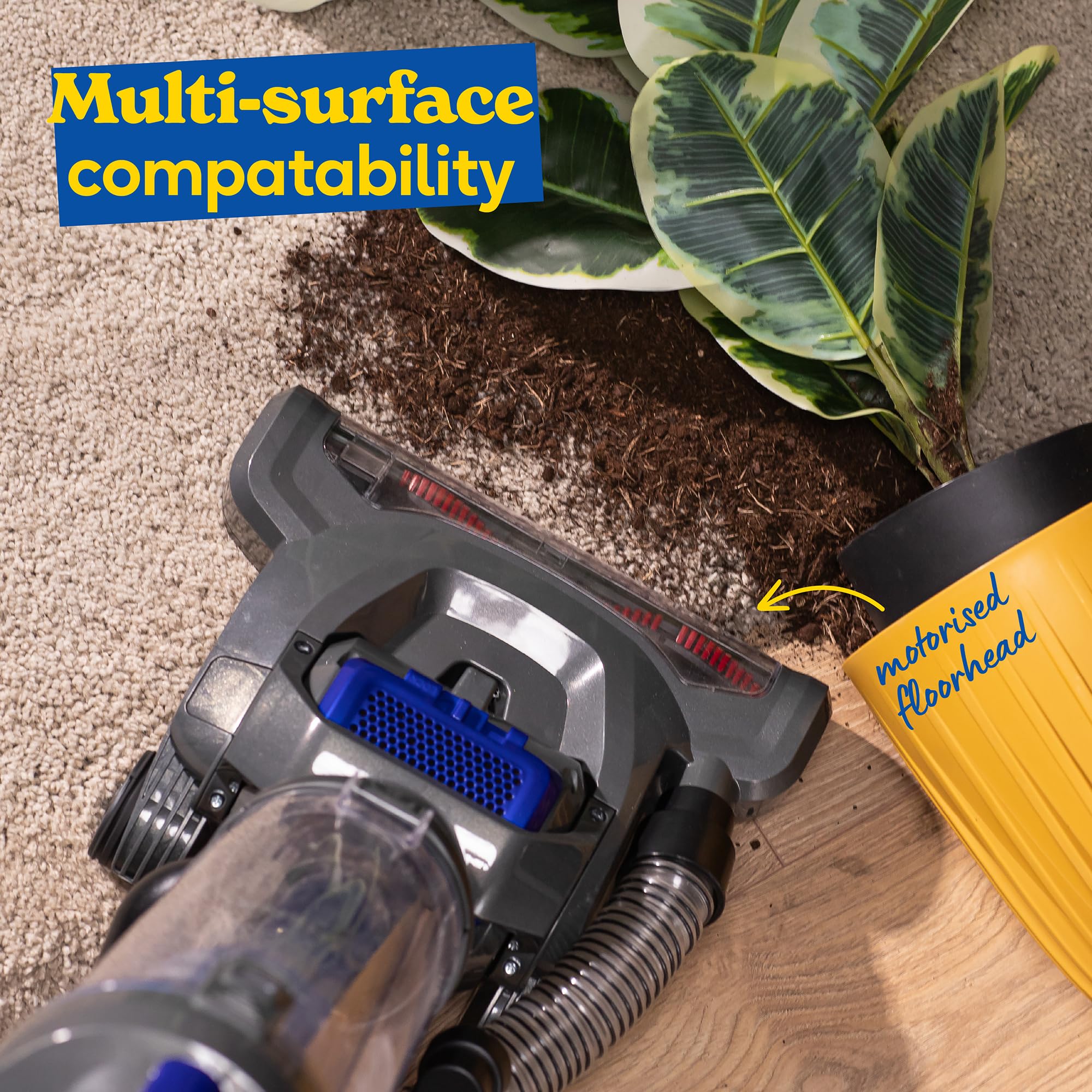 Russell Hobbs Athena2 Upright Vacuum Cleaner - 400W Motor, 2L Capacity, Triple Filtration | RHUV5101 5