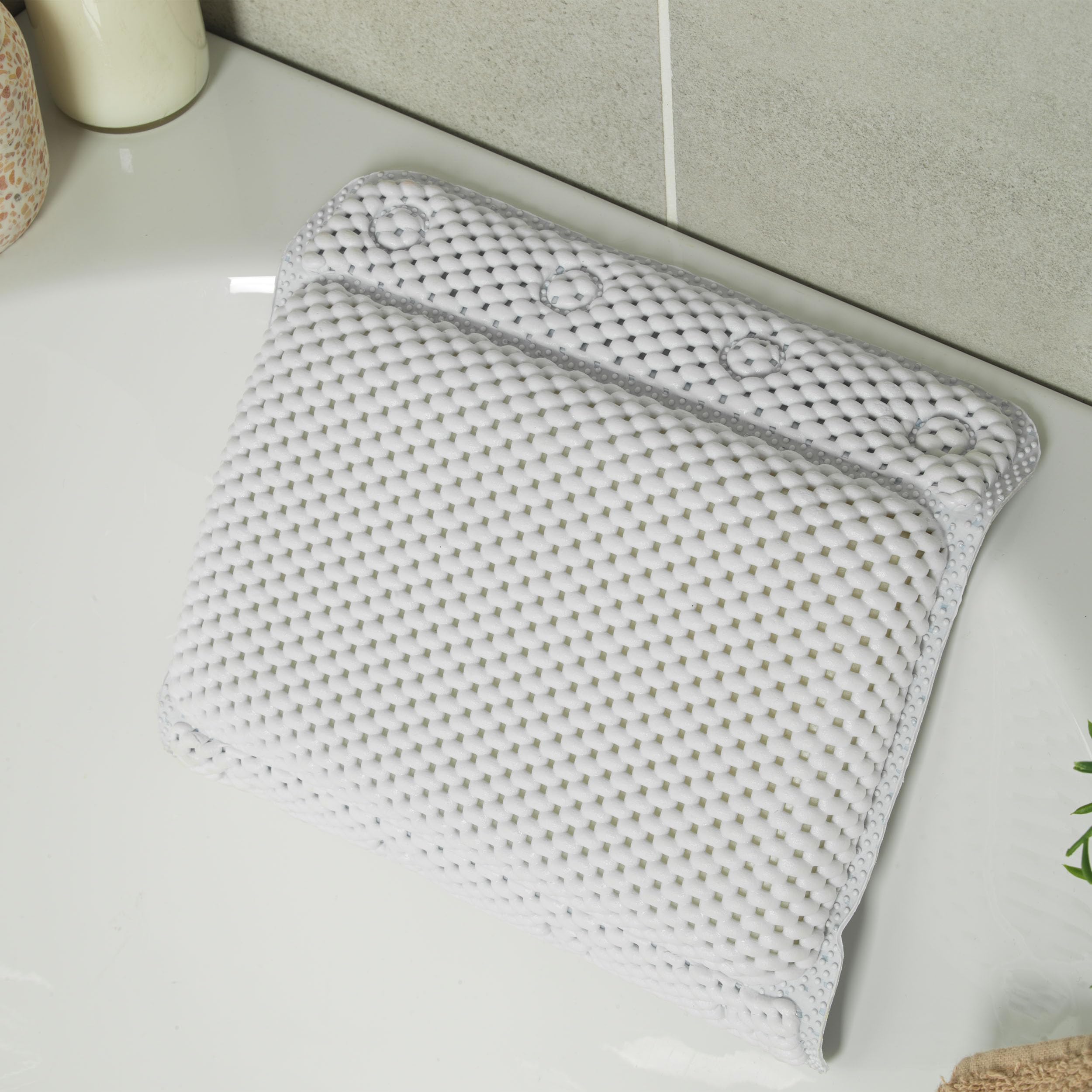 Beldray Anti Bac Bath Pillow - Secure Suction Cups | Cushioned Support | Easy to Clean 5