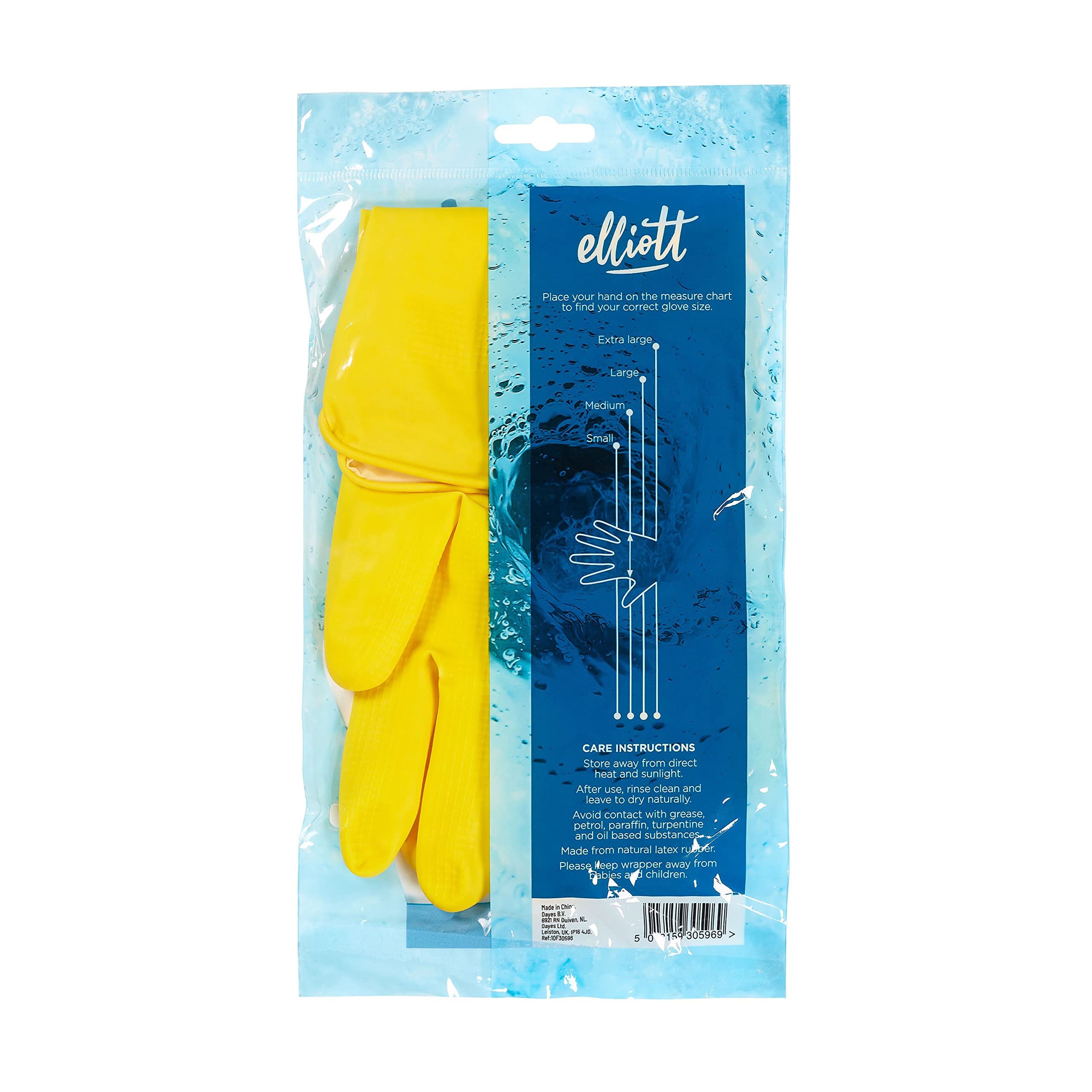 Elliott Household Rubber Cleaning Gloves - XL Size, Yellow, Chemical Resistant | Pack of 2 7