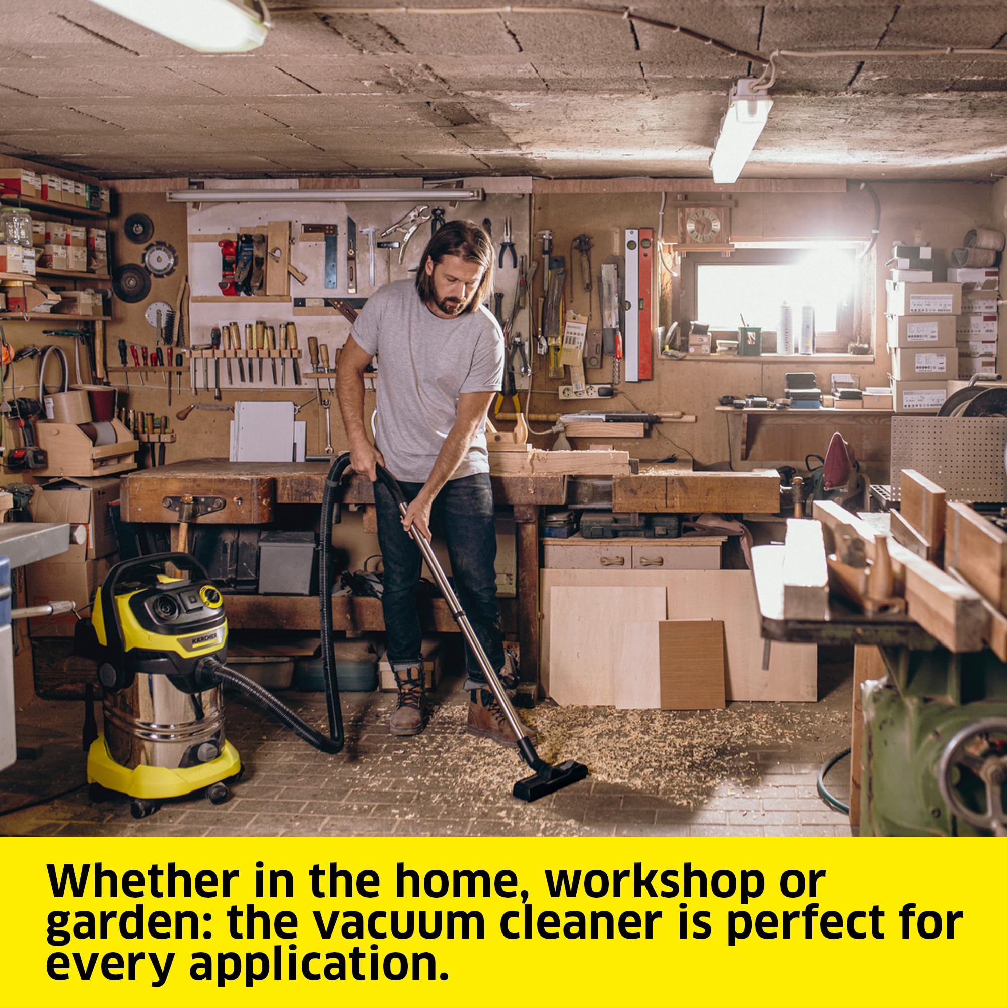 Kärcher Wet-Dry Vacuum Cleaner WD 6 P Premium - 1,300 W Power | Blower Function | Includes Crevice Tool 5