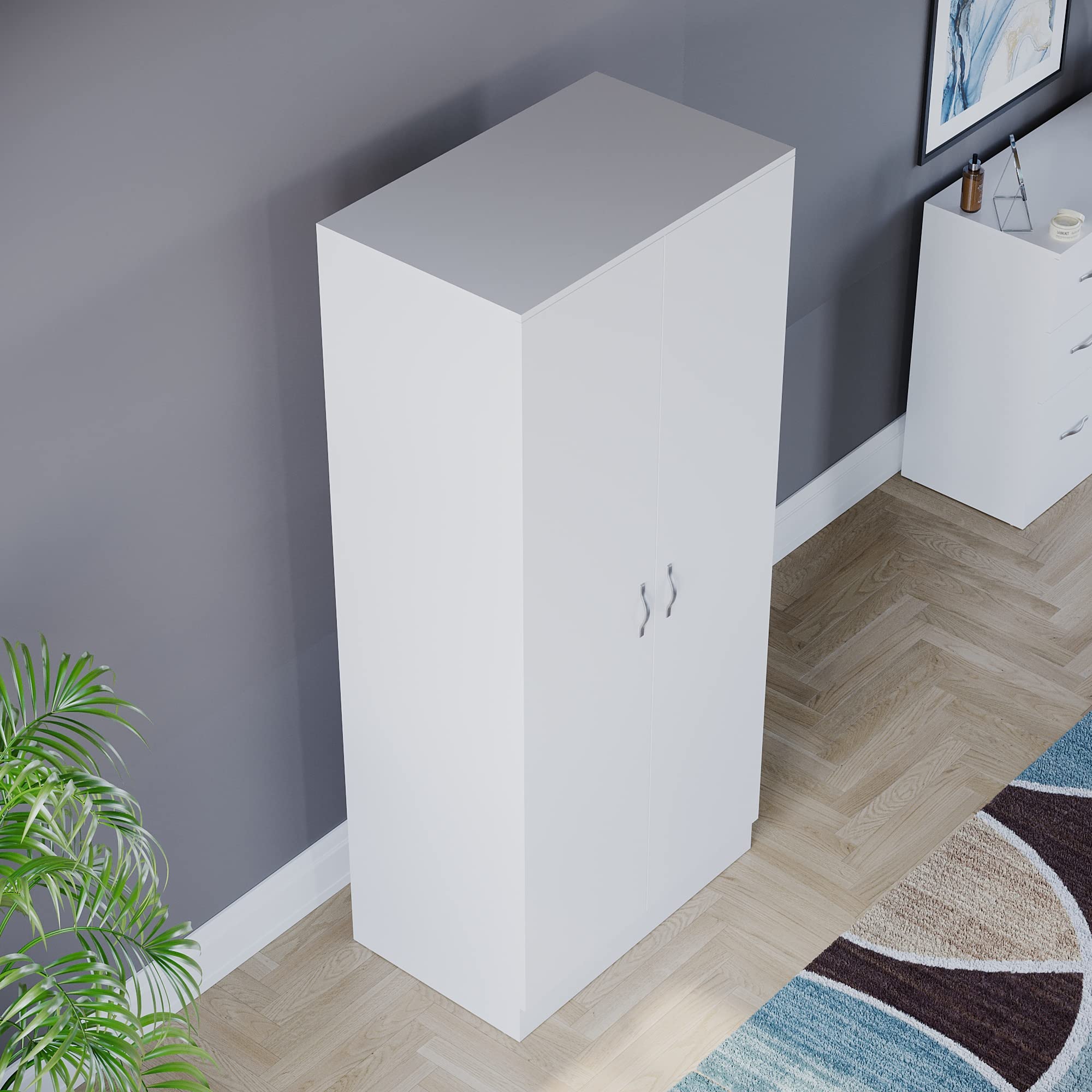 Vida Designs Riano 2 Door Wardrobe - Sturdy MDF/Chipboard Construction | H170 x W76 cm 9