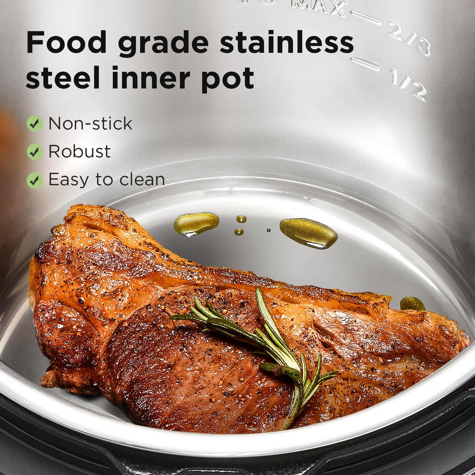 Midea Pressure Cooker with 14 presets and 7.6L Multi Cooker(Yogurt Maker, R 9