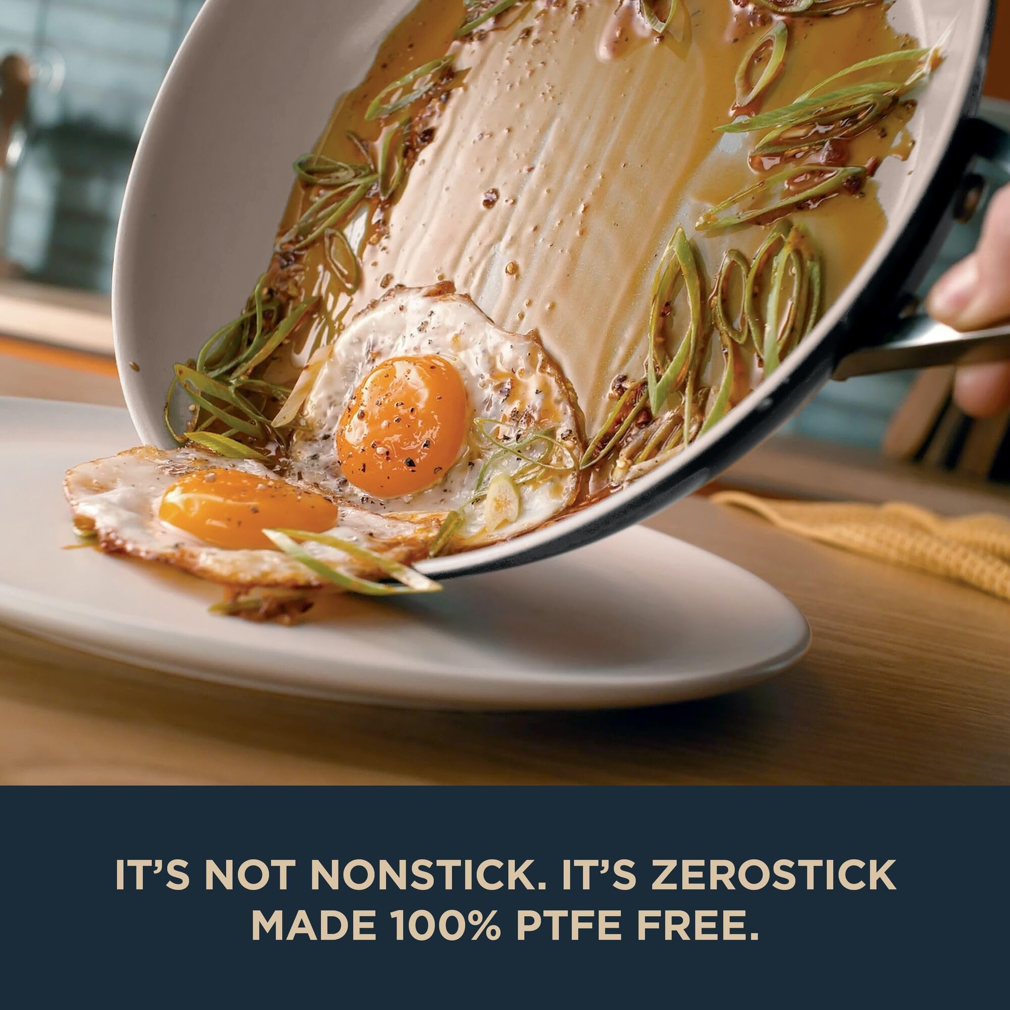 Ninja ZEROSTICK Ceramic Pro Frying Pan - 28 cm, PTFE-Free, Scratch Resistant | All Hob Compatible 2