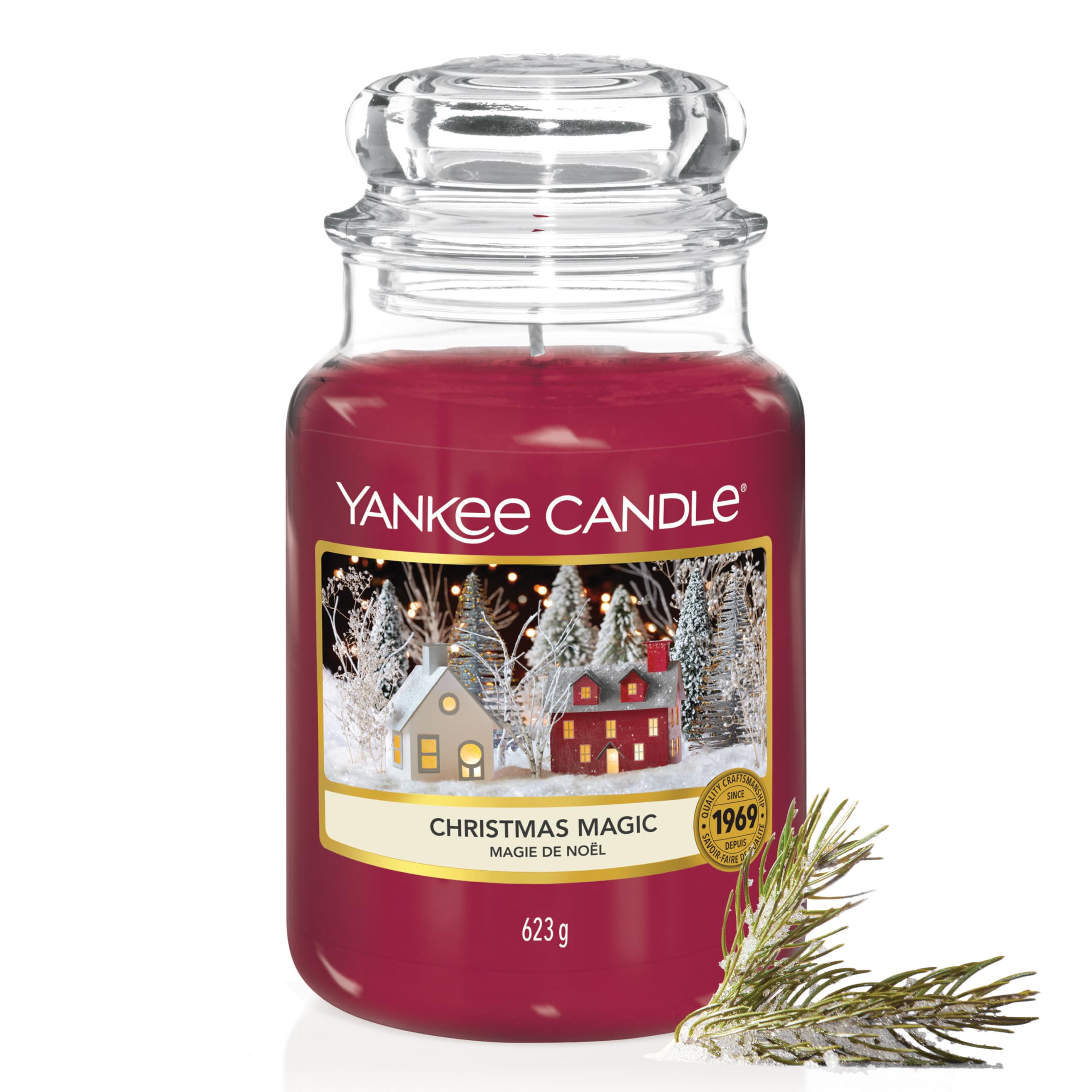 Yankee Candle Christmas Magic Large Jar Candle | Up to 150 Hours Burn Time | 623g 1