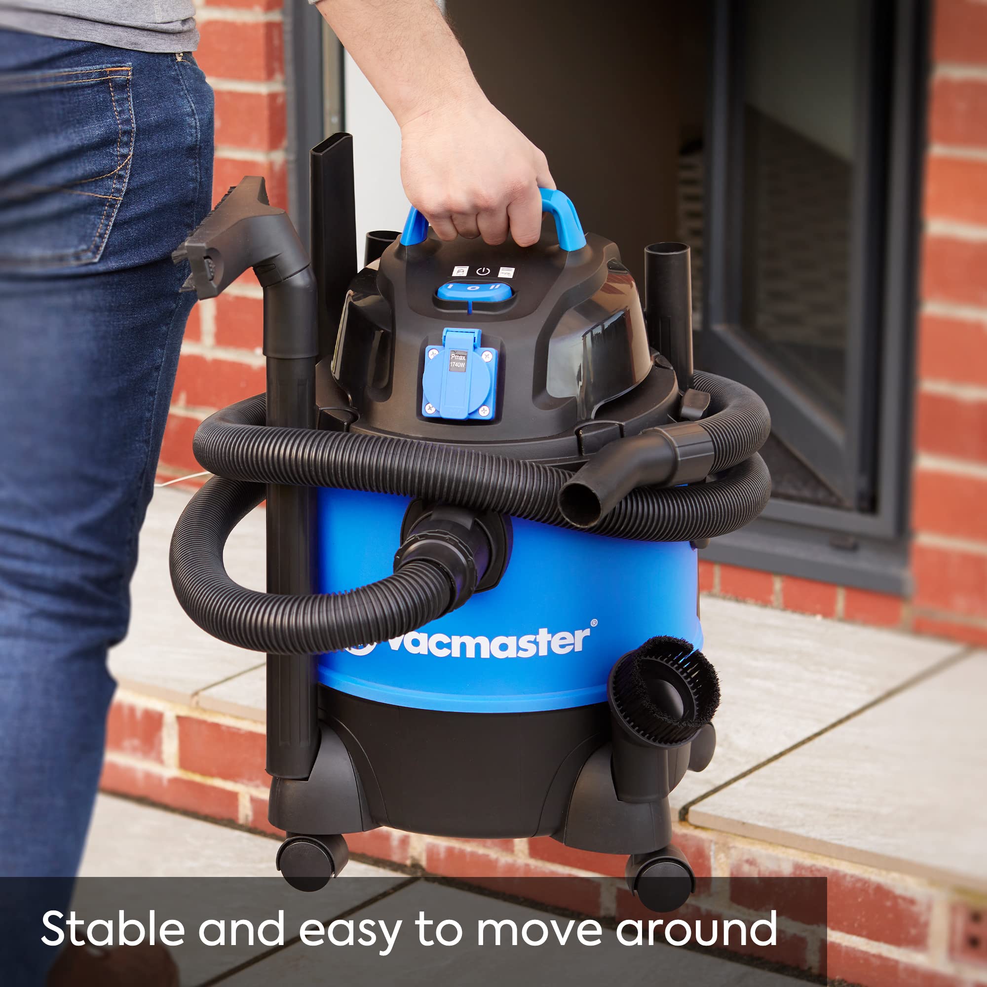 Vacmaster Multi 20 PTO Wet & Dry Vacuum Cleaner | 20L Capacity | 1250W Motor 7
