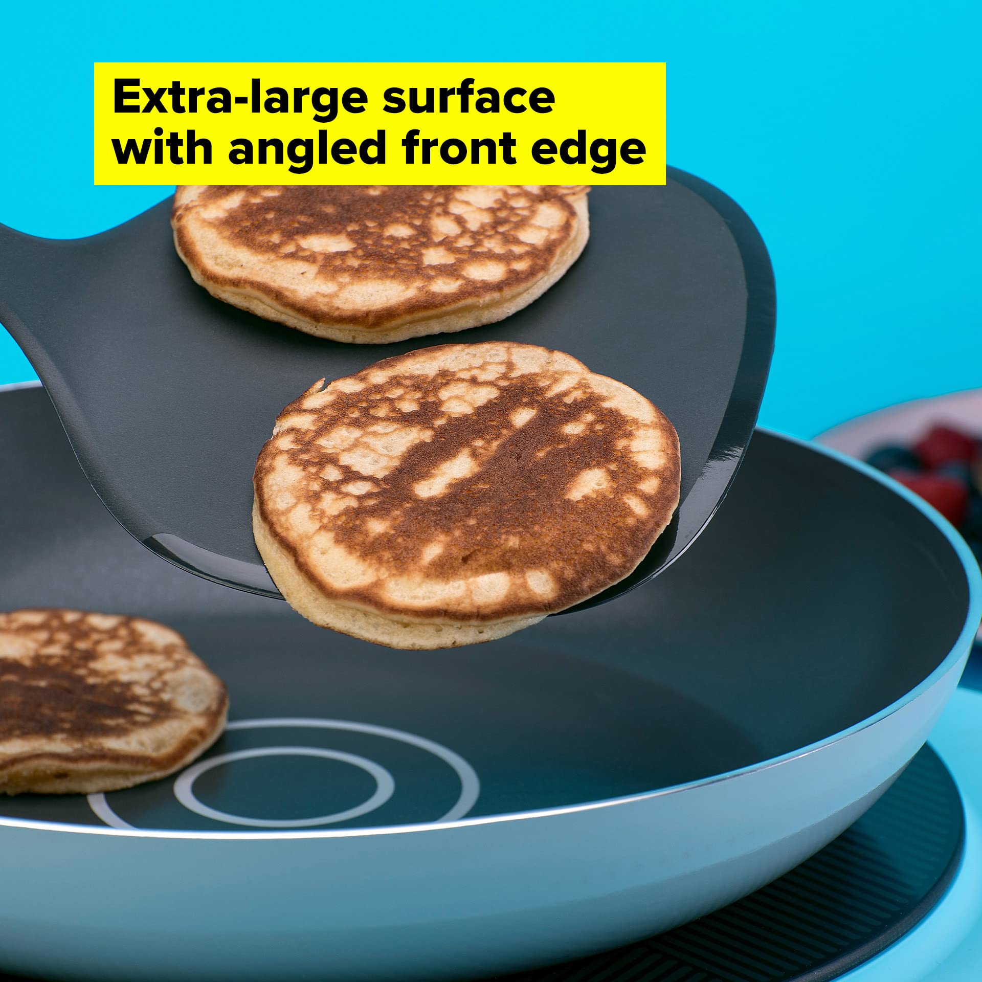 Tasty Pancake Turner - Extra Large, Soft-Touch Handle, Heat Resistant up to +220°C | Dark Blue/Grey 5
