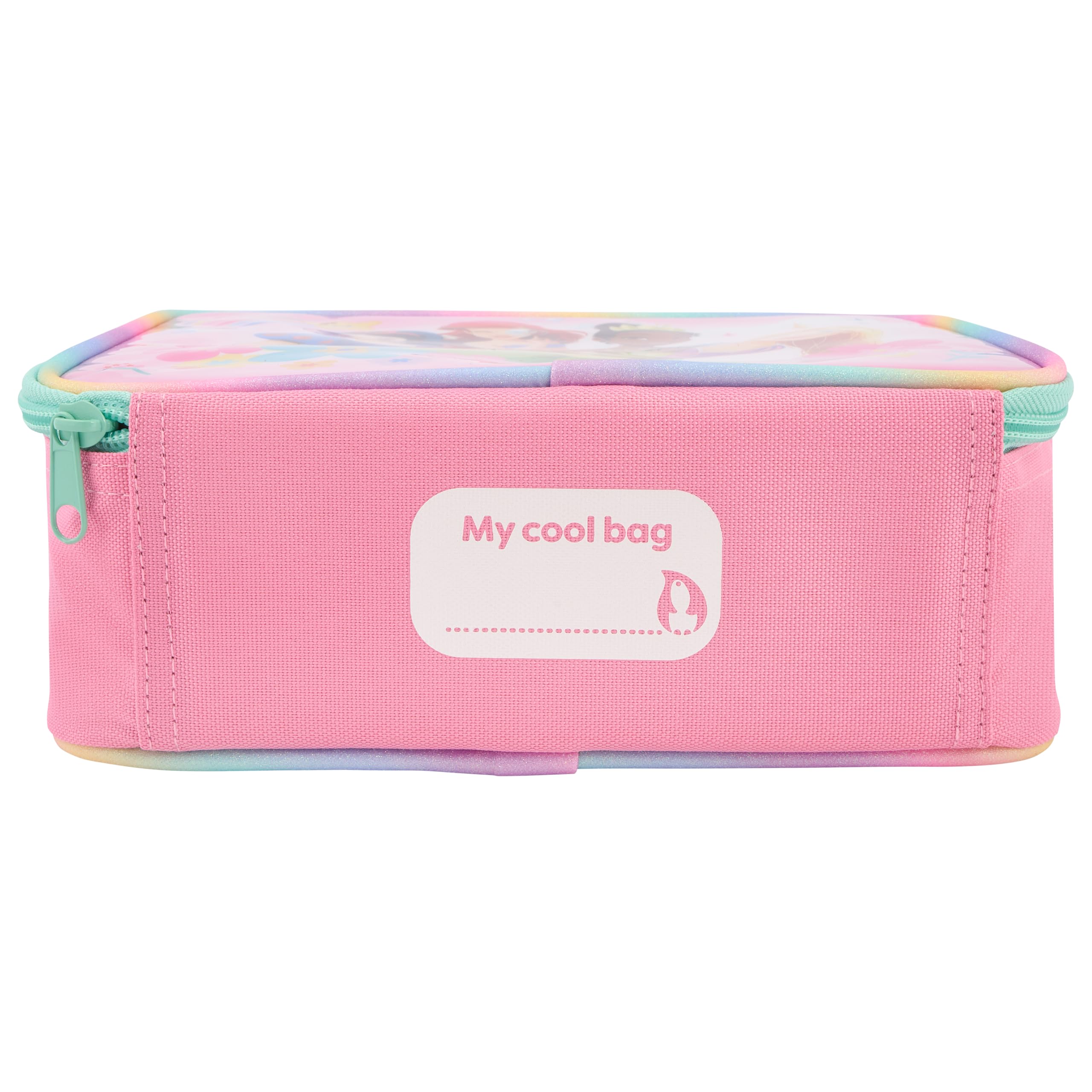 Disney Pink Insulated Lunch Bag for Girls - Snow White, Ariel, Tiana, Rapunzel | Polyester 4