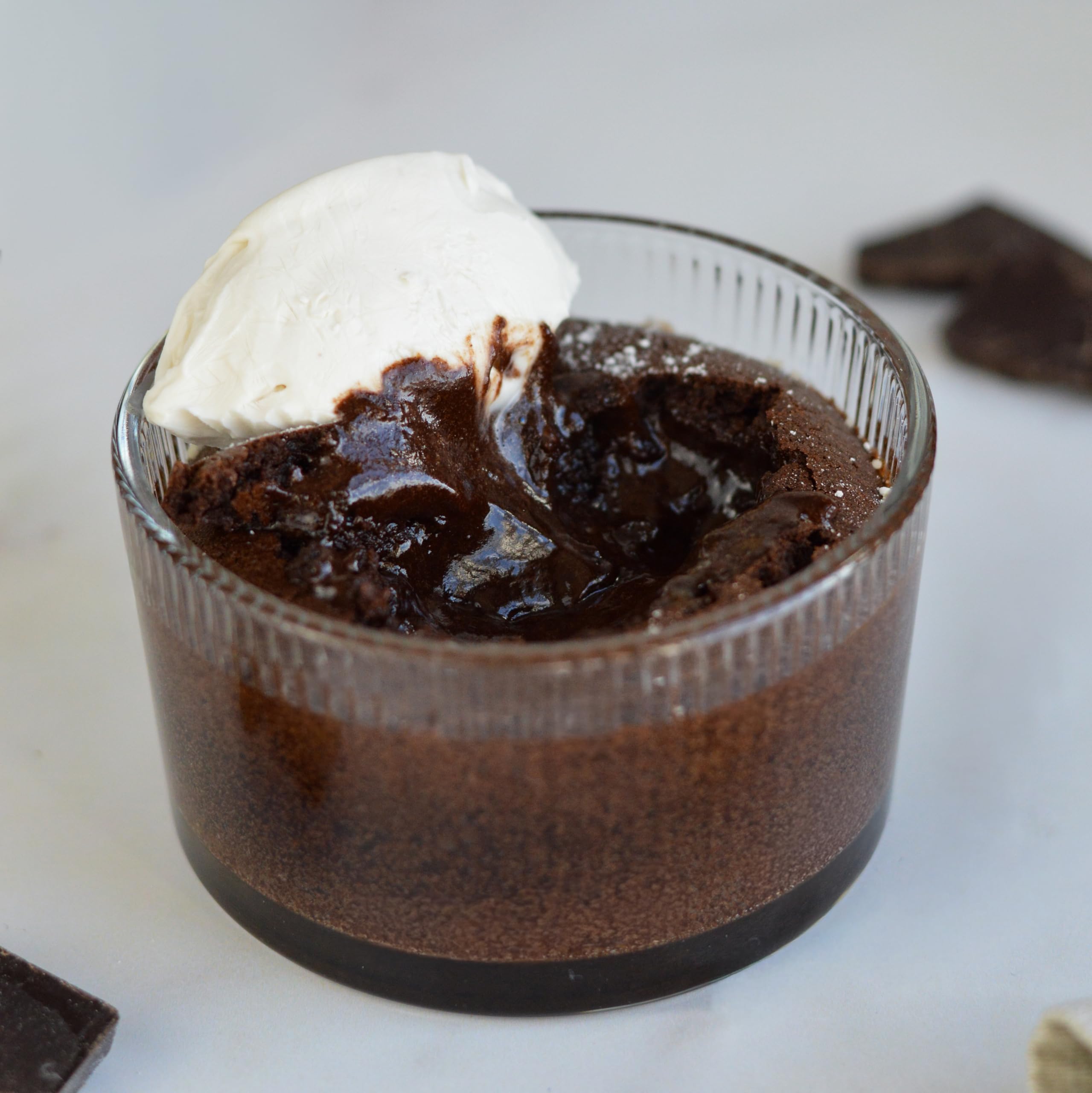 Tala Ribbed Glass Ramekin - 190ml Oven Safe Dessert Bowl | Classic Ribbed Design 3