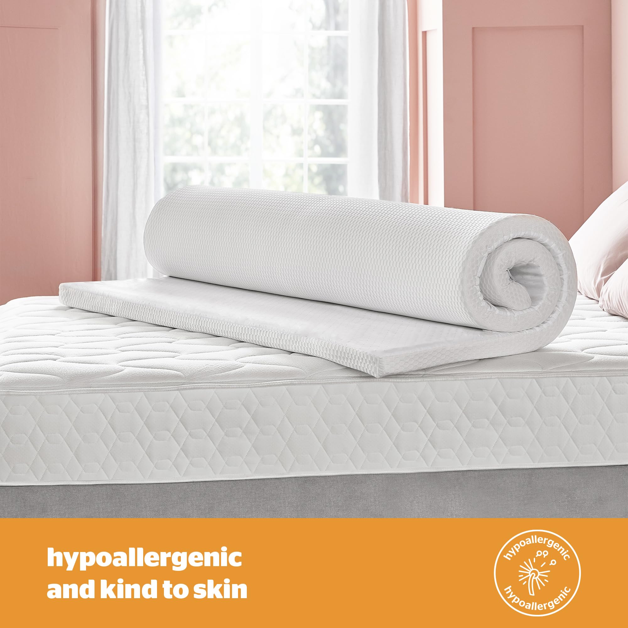Silentnight Impress Memory Foam Mattress Topper - 5cm Thick | Small Double | Hypoallergenic 8