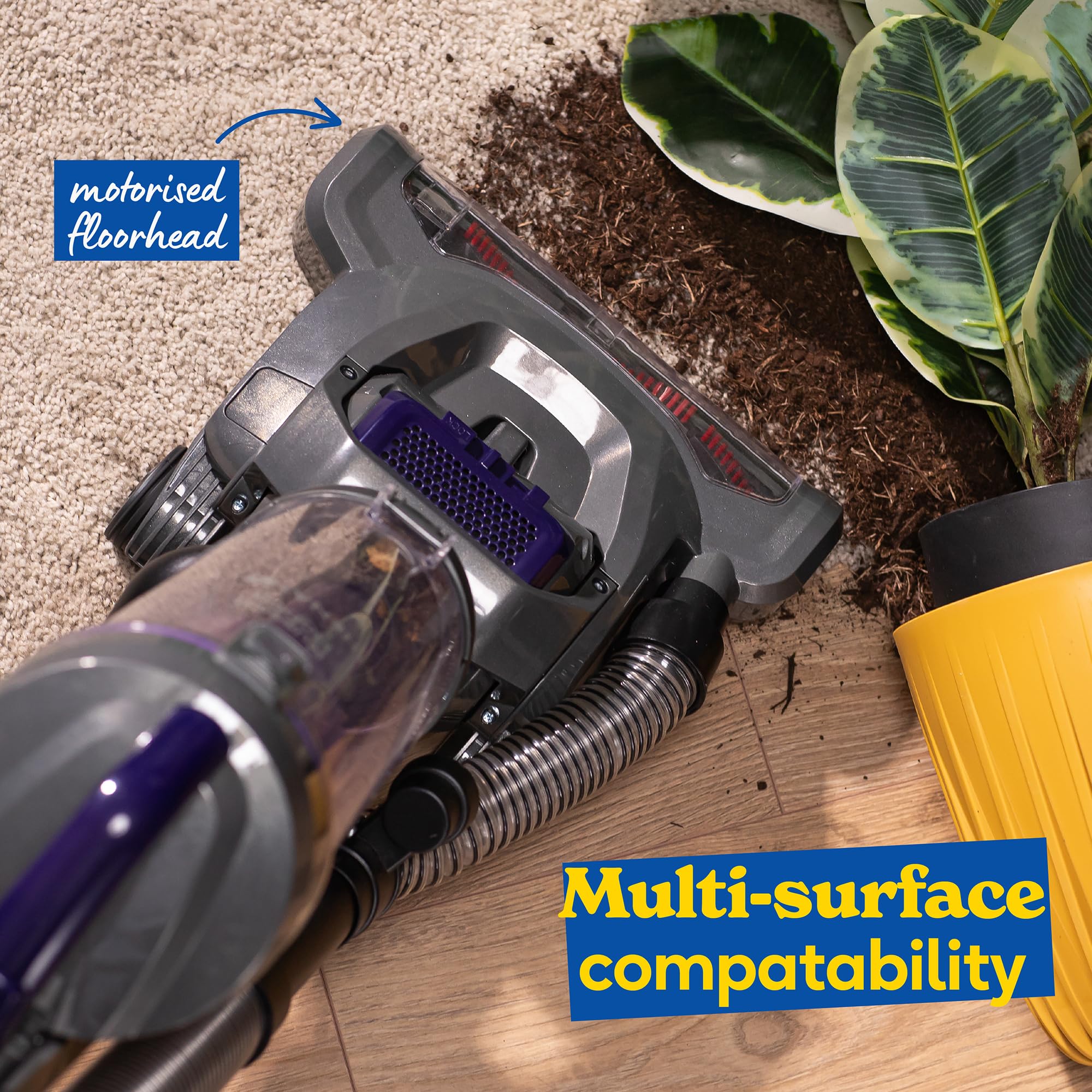 Russell Hobbs Athena2 Pet Upright Vacuum Cleaner - 400W Motor | 2L Capacity | Pet Turbo Tool 5