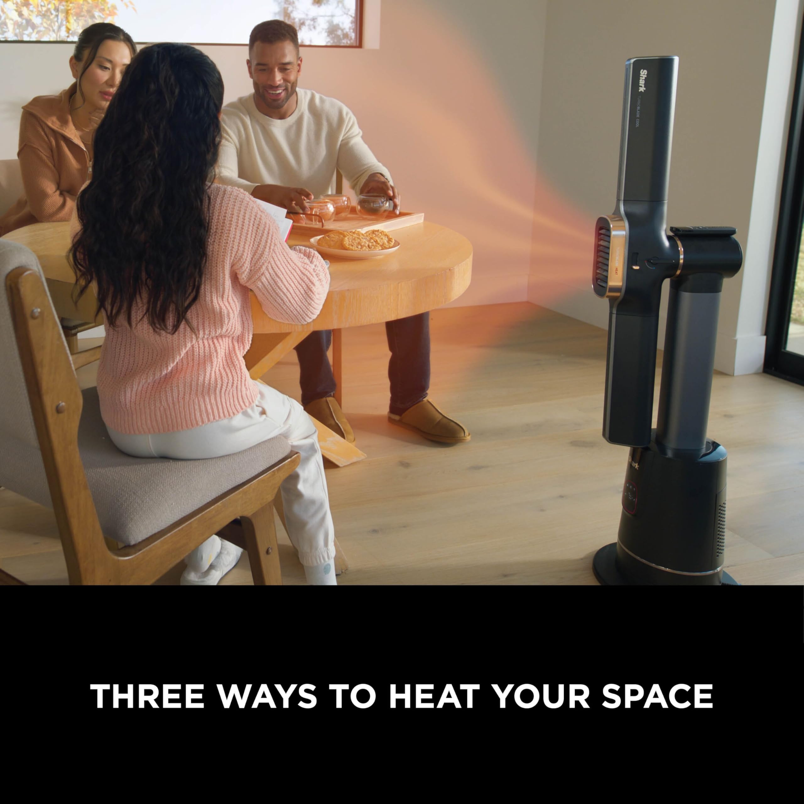 Shark TurboBlade Cool + Heat Tower Fan and Heater | Bladeless | Remote Included | 2200W 4