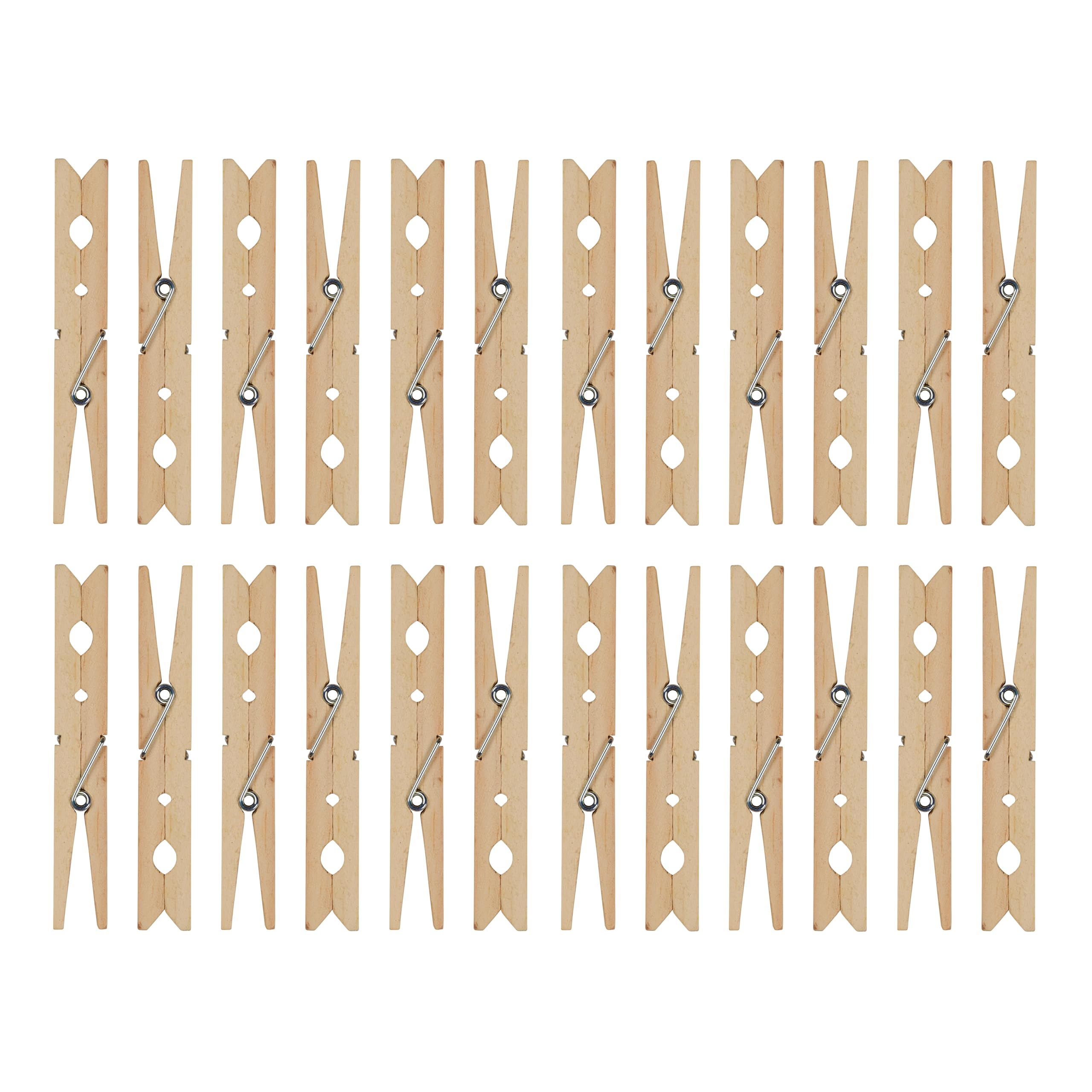 Elliott Extra Large Pinewood Clothes Pegs - 24 Pack, Coiled Spring, Indoor/Outdoor Use 7