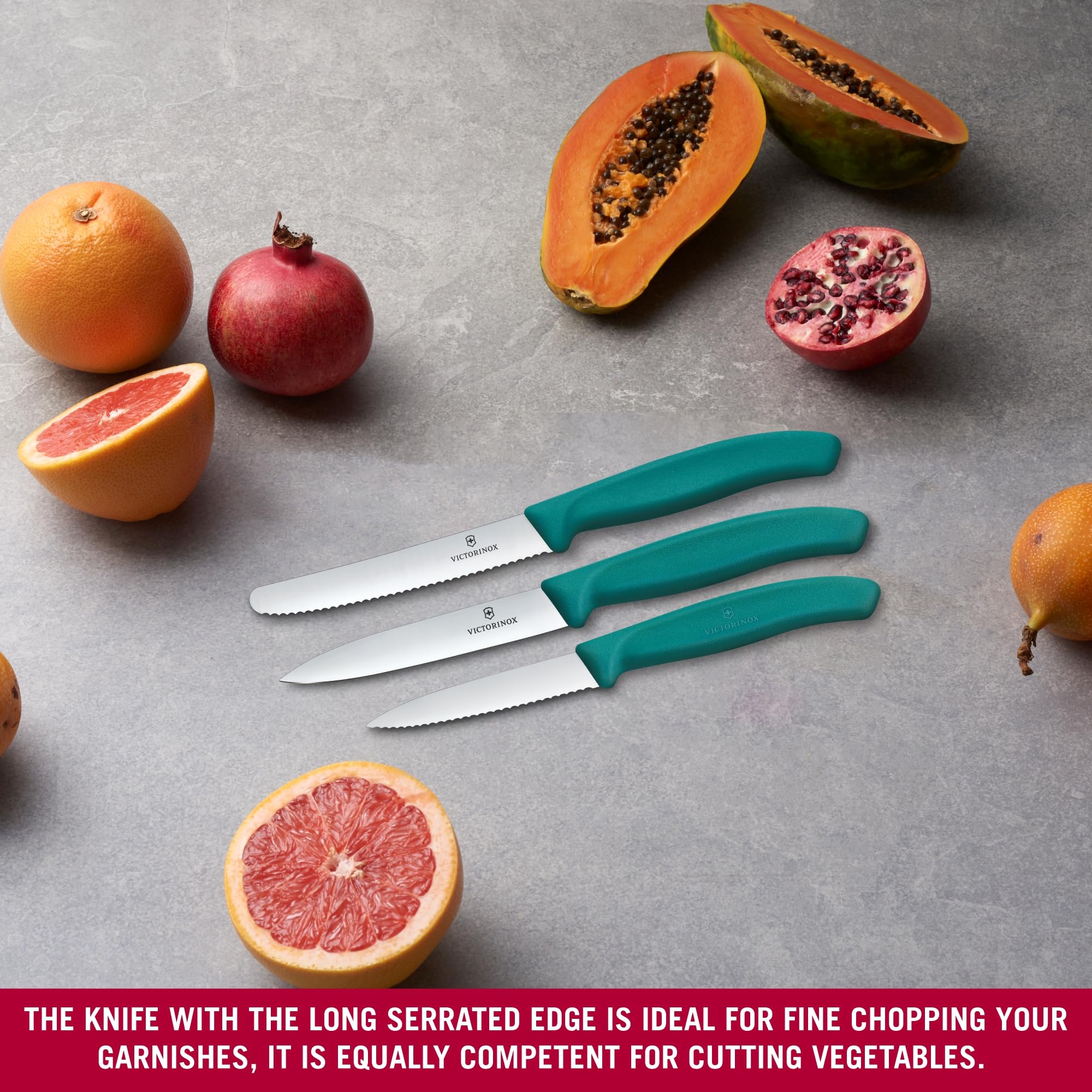 Victorinox Swiss Classic 3-Piece Kitchen Knife Set - Paring, Tomato/Table, Bread Roll Knives | Dishwasher Safe 5