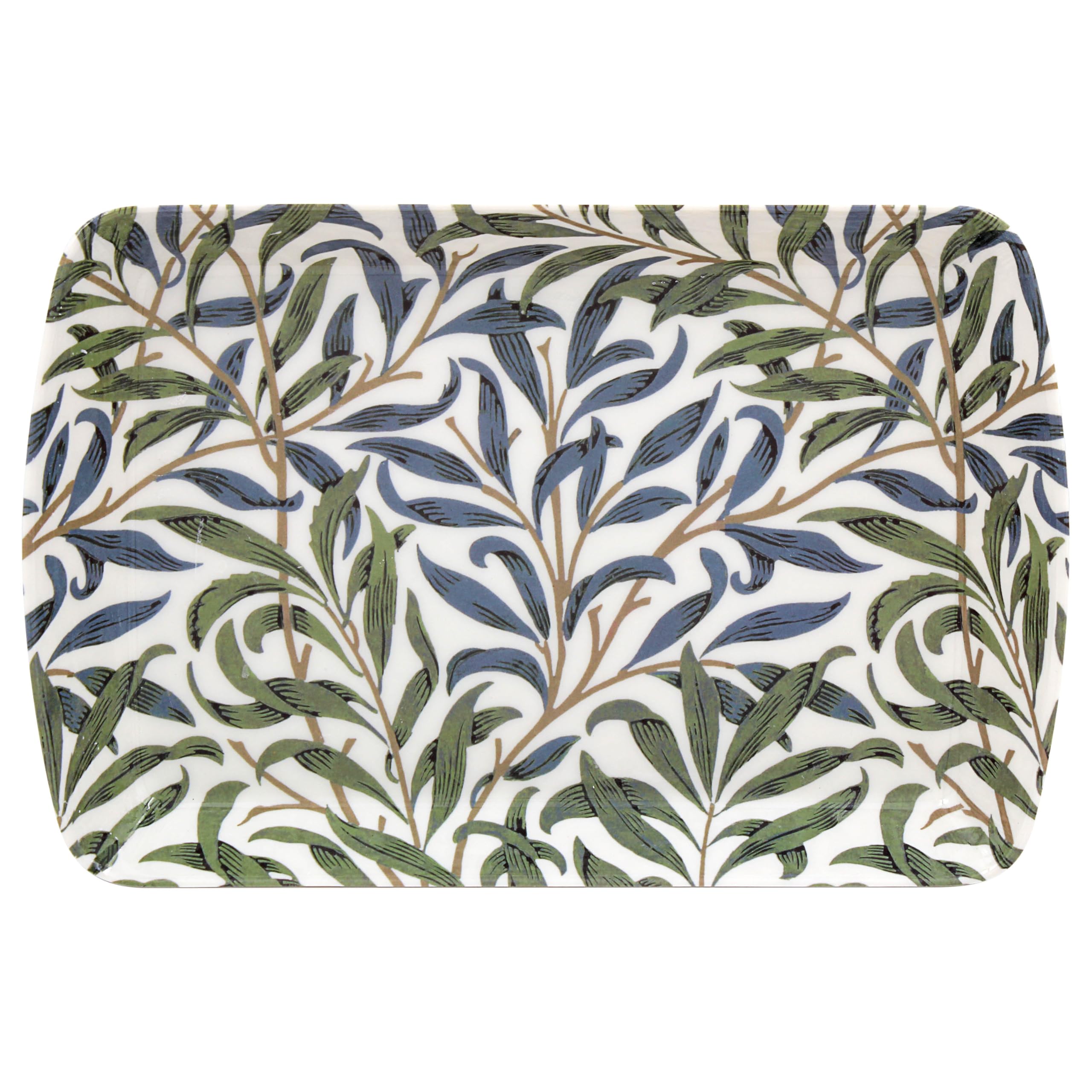 The Leonardo Collection Willow Bough Melamine Serving Platter | Blue, Green | 23.5 x 15.7 cm 1