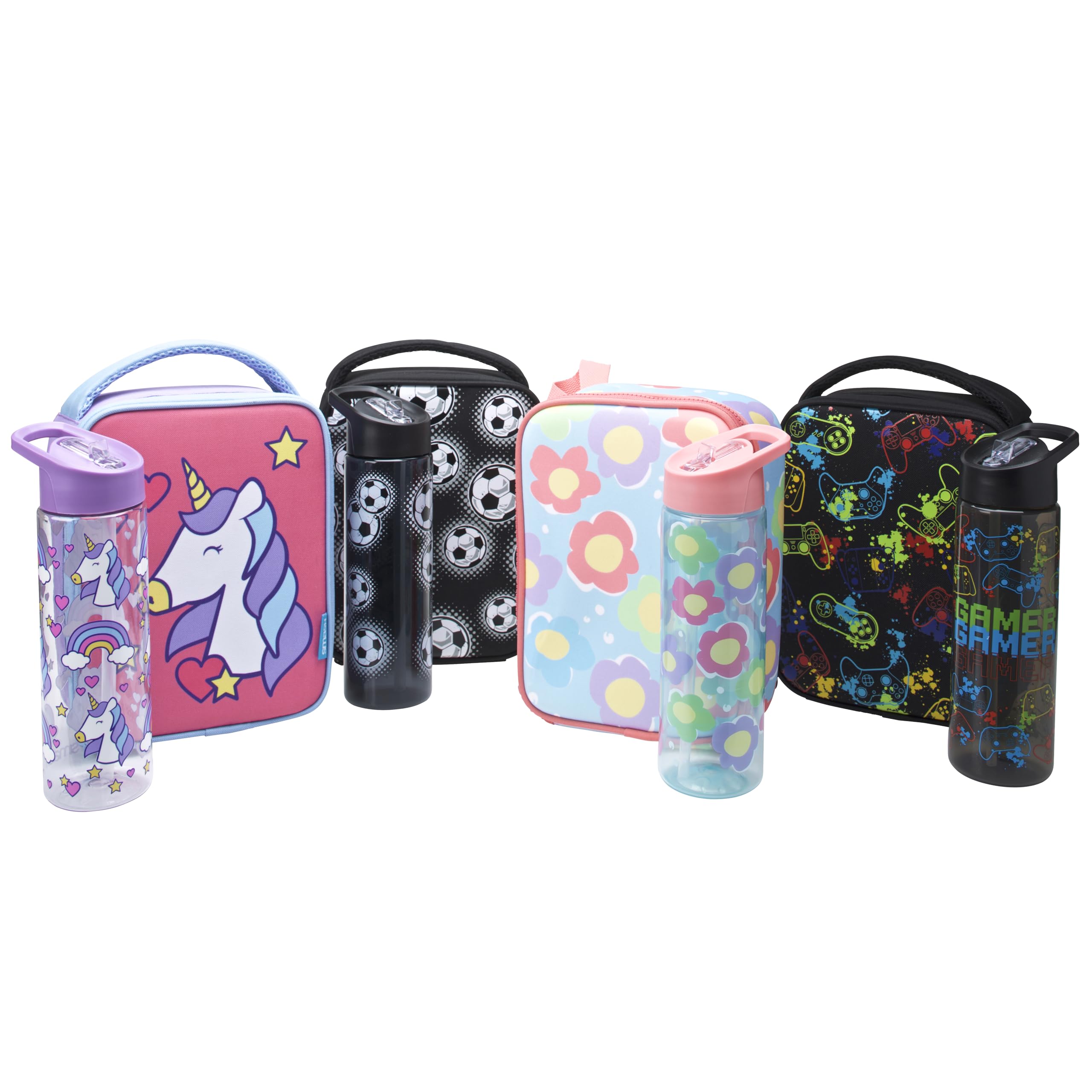 Smash Kids Insulated Lunch Bag - Football Black | Antibacterial Lining | Easy Clean 7