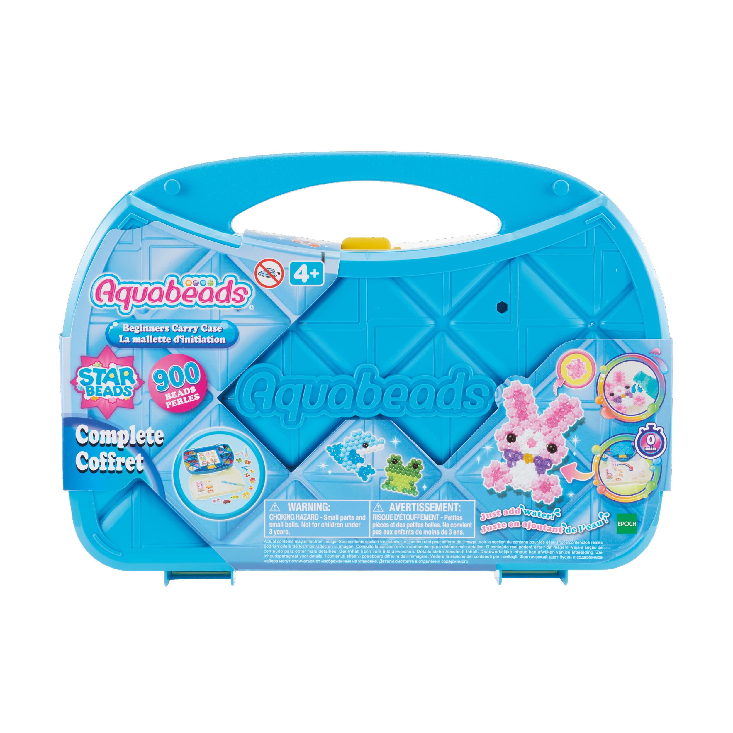 Aquabeads 31912 Beginners Carry Case - 900 Beads in 24 Colors | Includes Storage Case & Templates