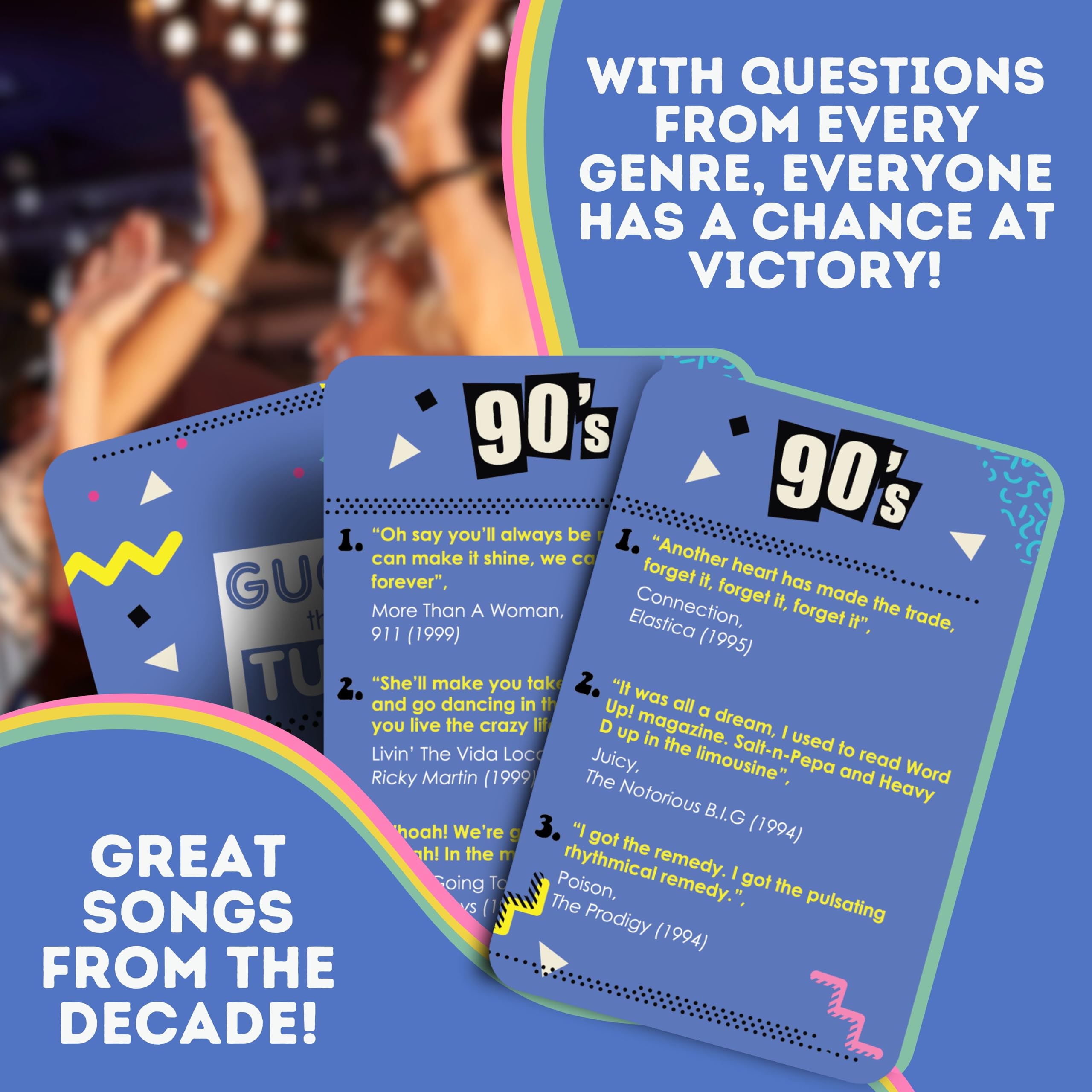 Boxer Gifts Nineties Guess That Tune Music Quiz Game - 90s Trivia for Adults & Family | 2+ Players 4