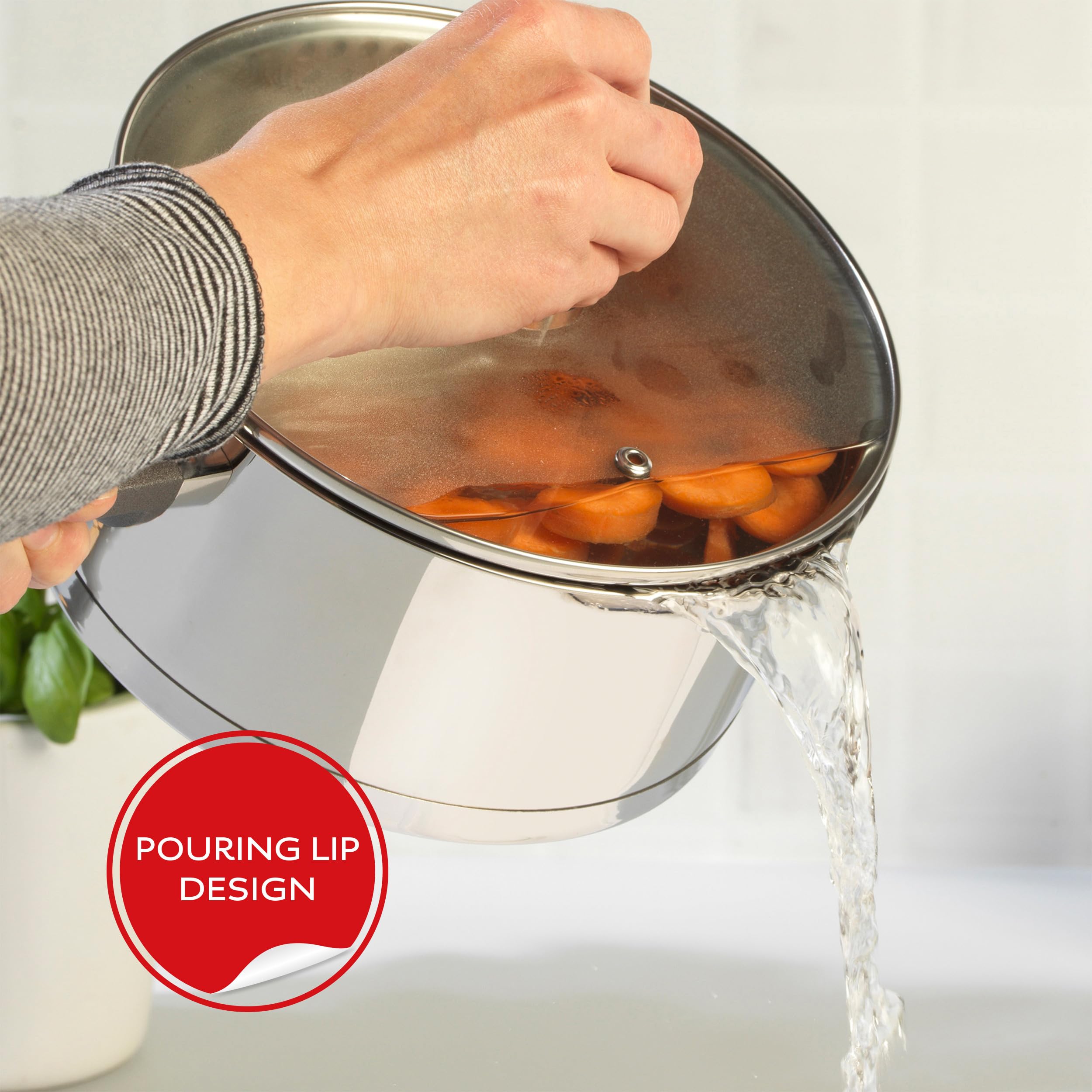 Russell Hobbs RH01162EU Excellence Saucepan with Lid - 16cm Non-Stick Milk Pan, Stainless Steel 5