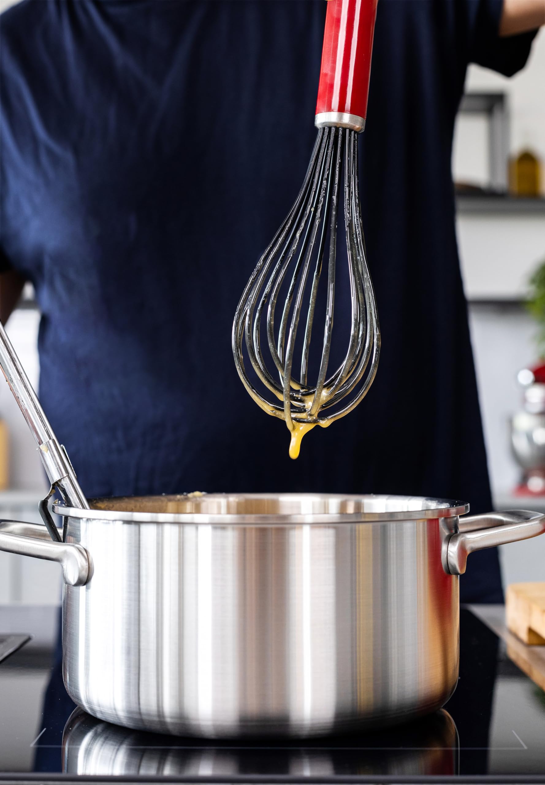 KitchenAid Classic Silicone Whisk - Empire Red | Heat Resistant to 450°F | Dishwasher Safe 5