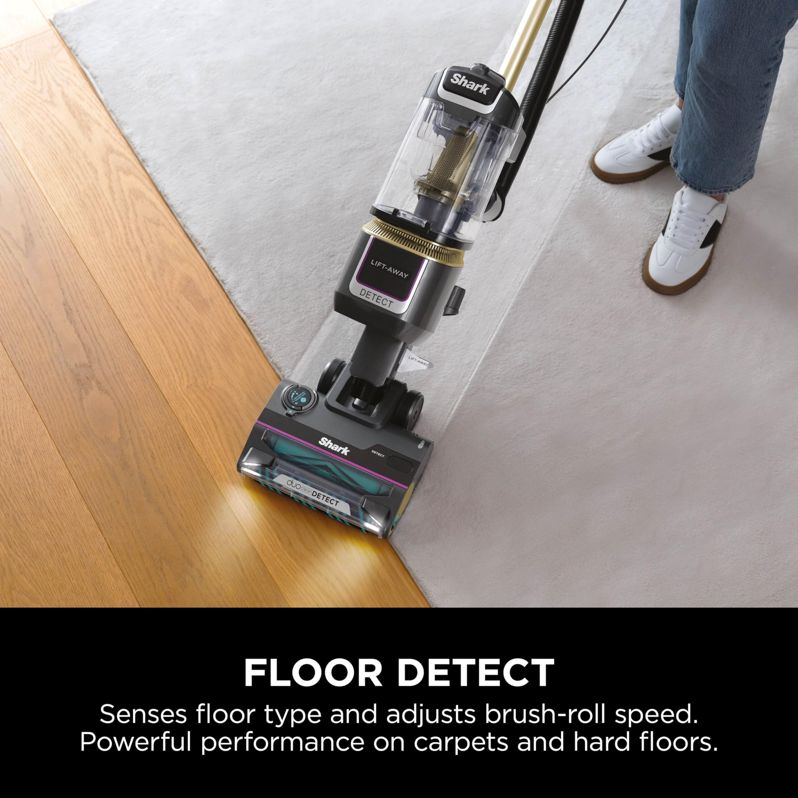 Shark Detect Corded Upright Vacuum Cleaner - Anti Hair Wrap Plus | DuoClean Detect | Lift-Away 3