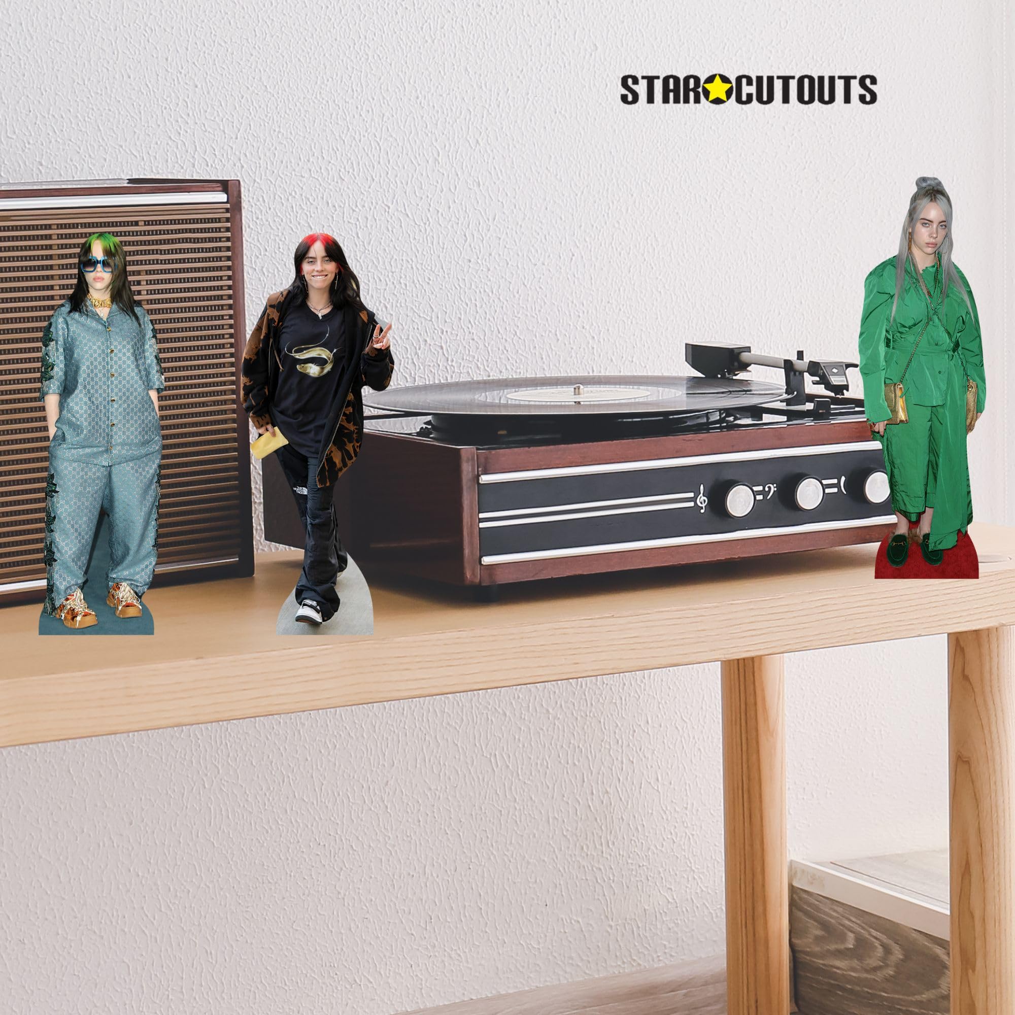 STAR CUTOUTS Billie Eilish Shelf Top Cardboard Cutout - 31cm | CS1395 5