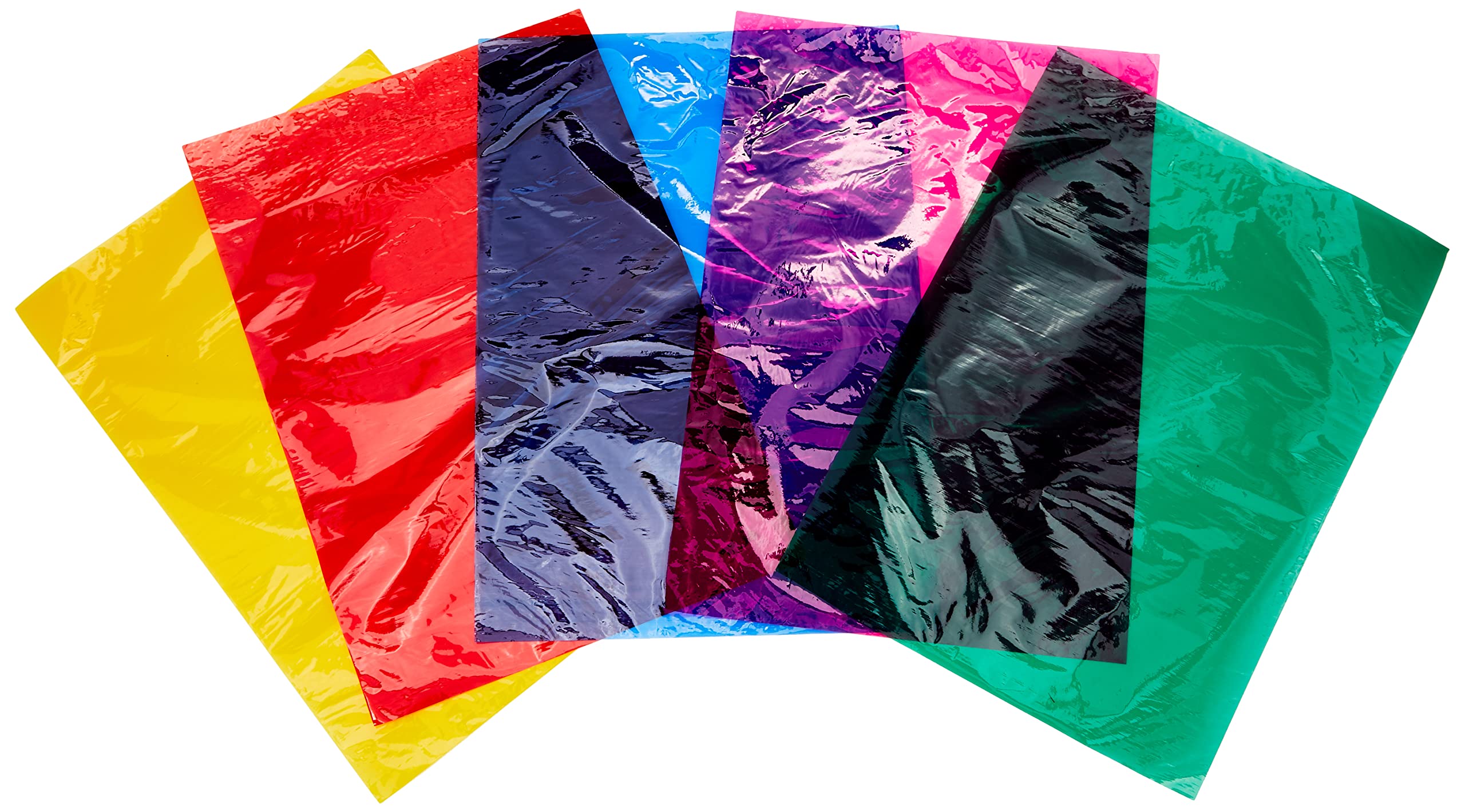scola Clear Cellophane Sheets for Art & Craft - A4, 48 Sheets in 6 Assorted Colours 1