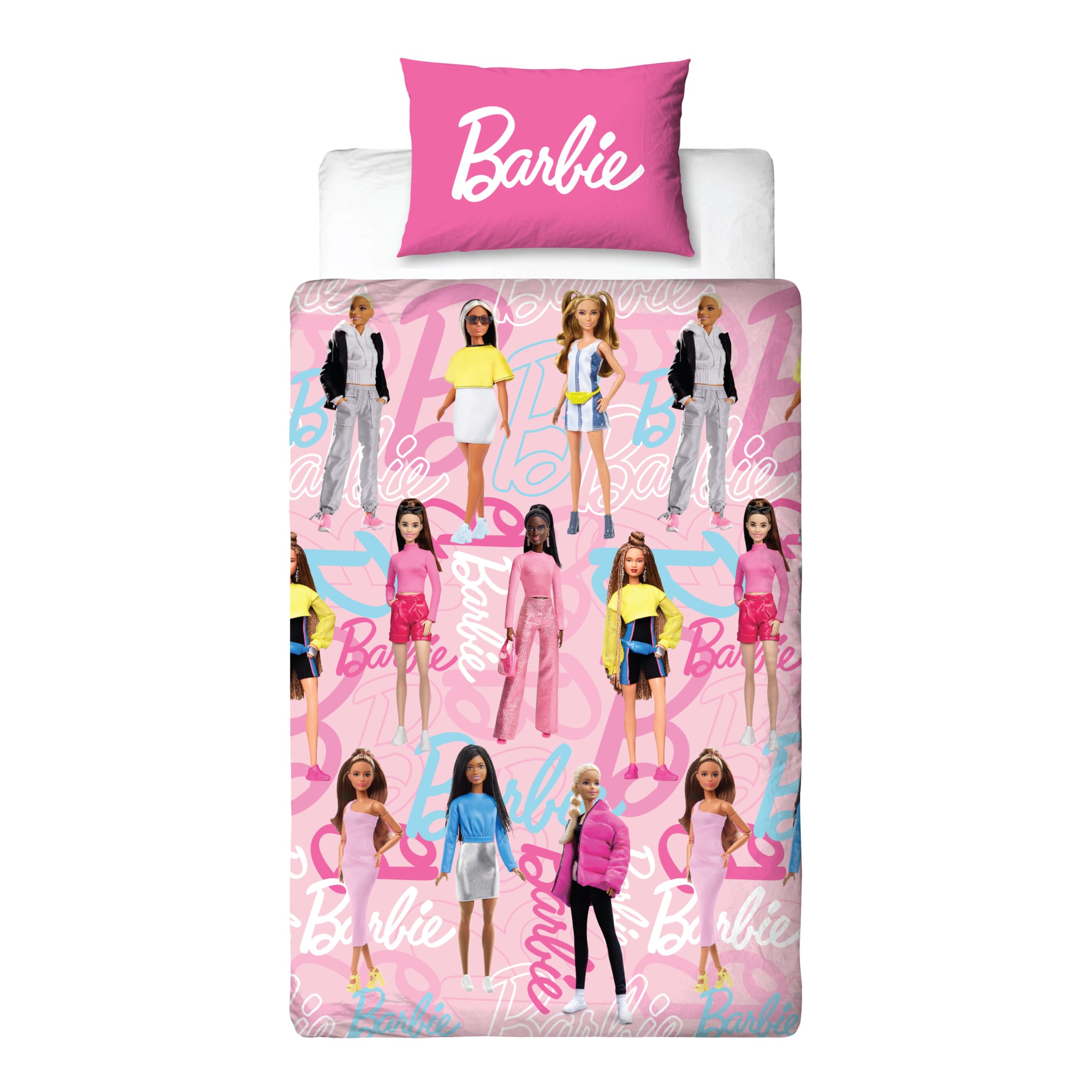 Character World Barbie Official Single Duvet Cover Set | Reversible | 135 x 200cm 2