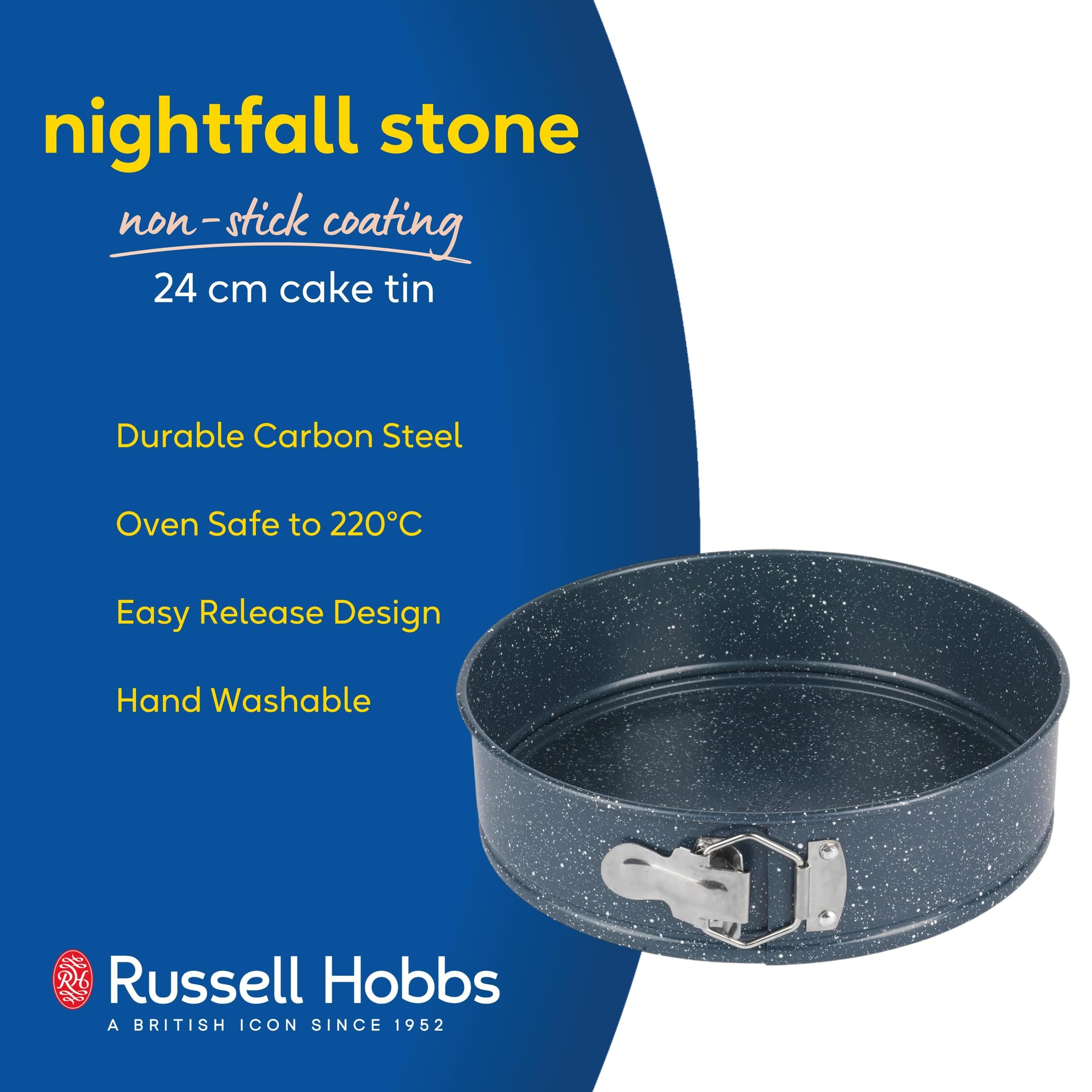 Russell Hobbs Nightfall Stone Collection Springform Cake Pan - 24 cm, Non-Stick, Oven Safe 2