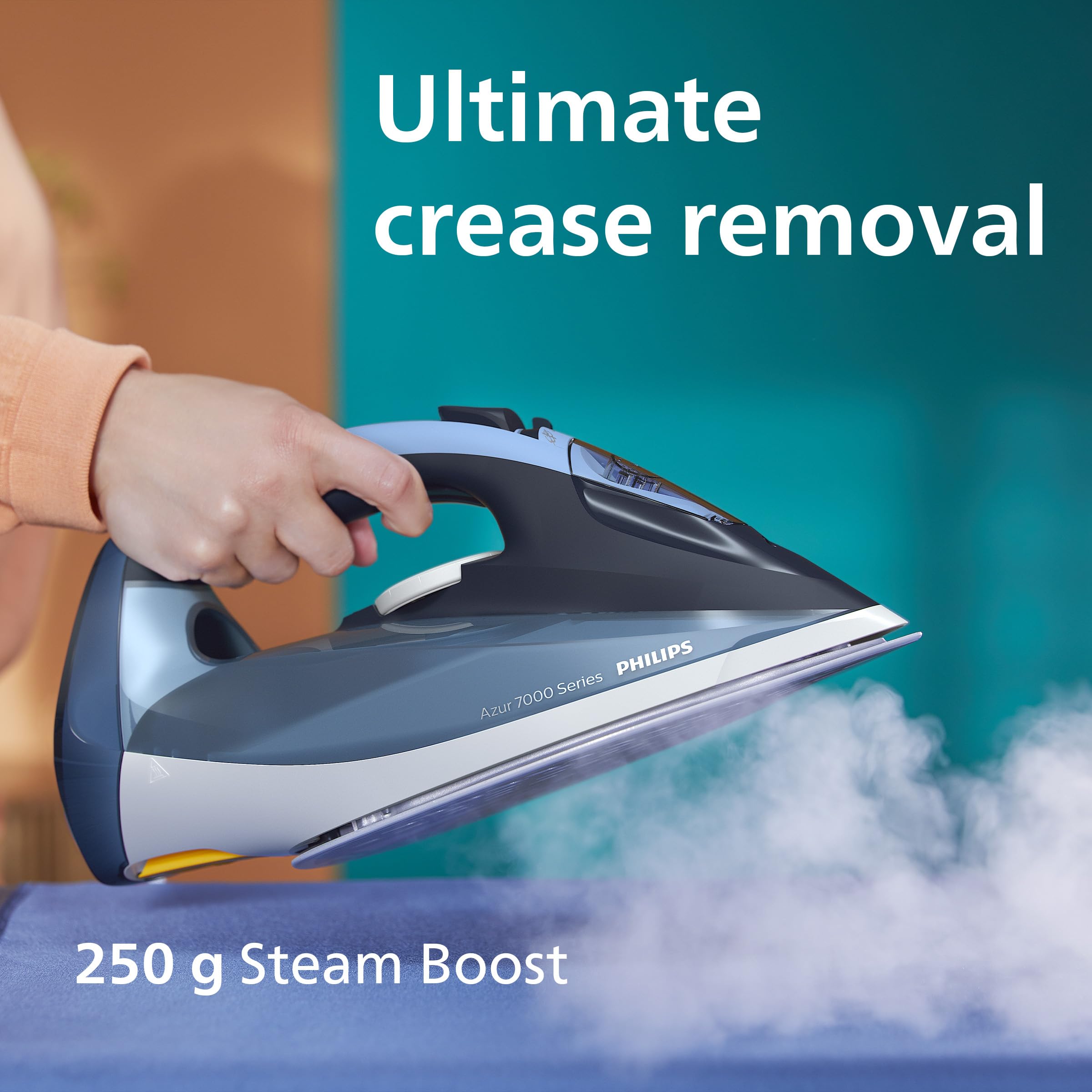 Philips Steam Iron Azur 7000 Series - 2800 W Power | 50 g/min Continuous Steam | 250 g Steam Boost 4