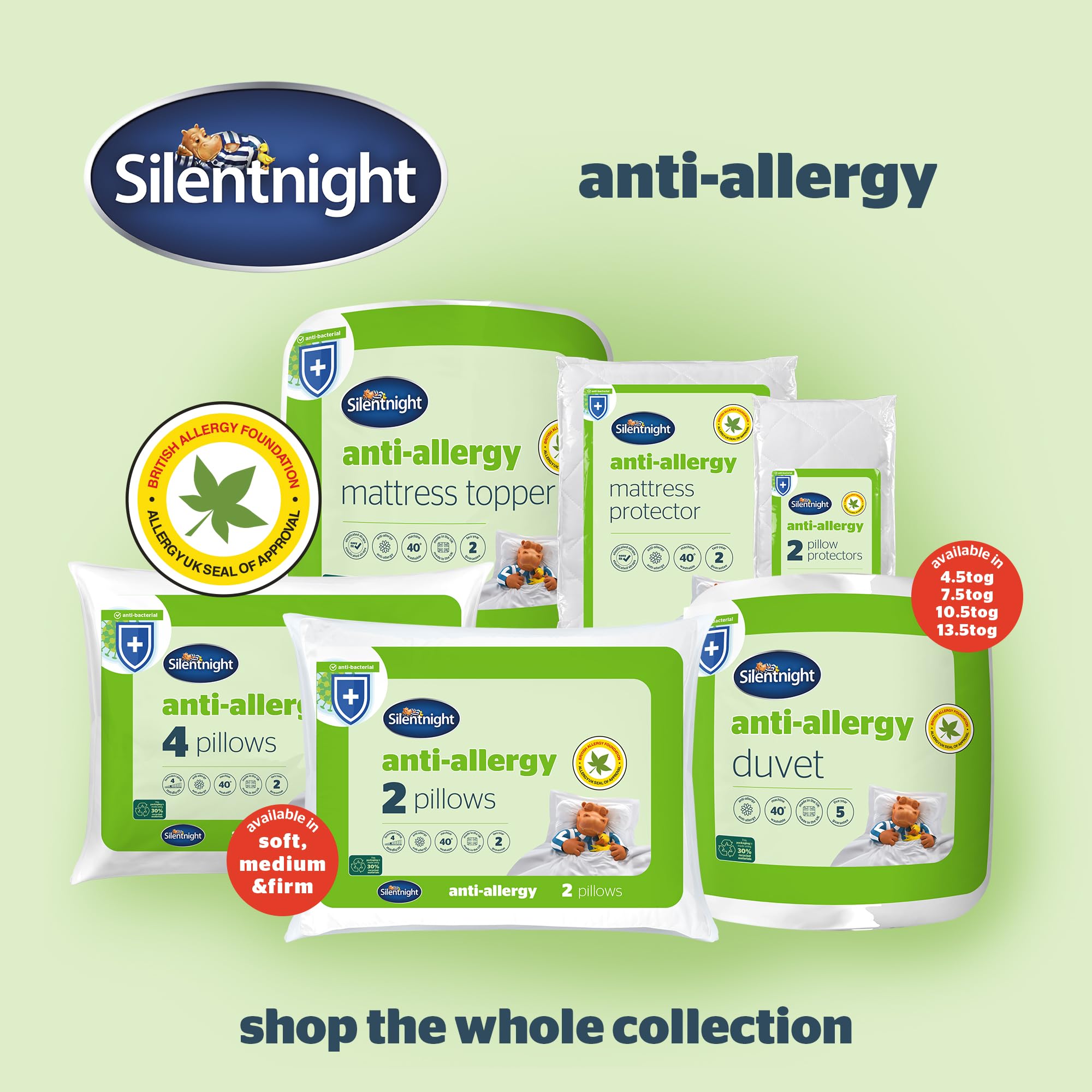Silentnight Anti Allergy Mattress Protector - Double Size (135 x 190 cm) | Bacteria & Dust Mite Protection 8