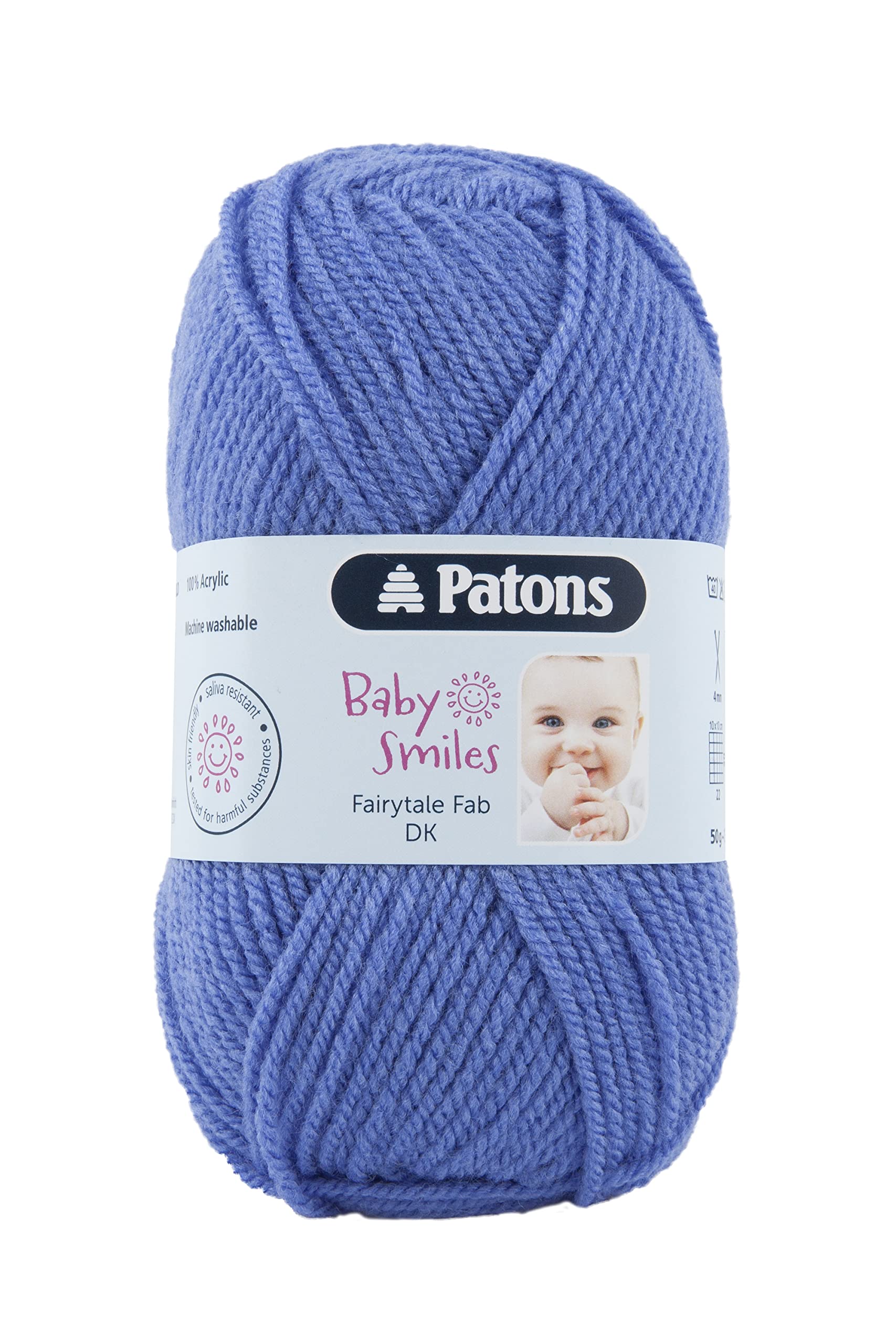 Patons Fairytale Fab DK Yarn - 100% Acrylic | Soft & Gentle for Baby Items | 50g Skein | Sky Blue 1