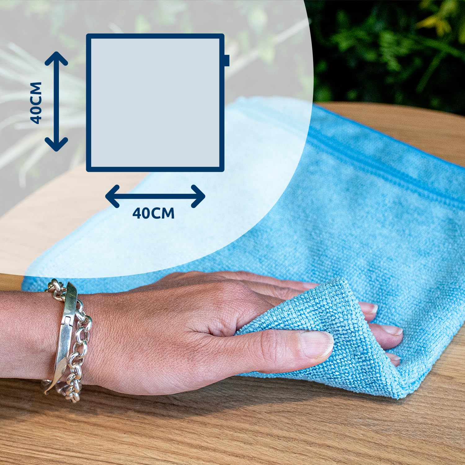 Sorbo Pack of 6 Microfibre Cleaning Cloths - 40x40 cm, Super Absorbent, Streak-Free, Washable 4