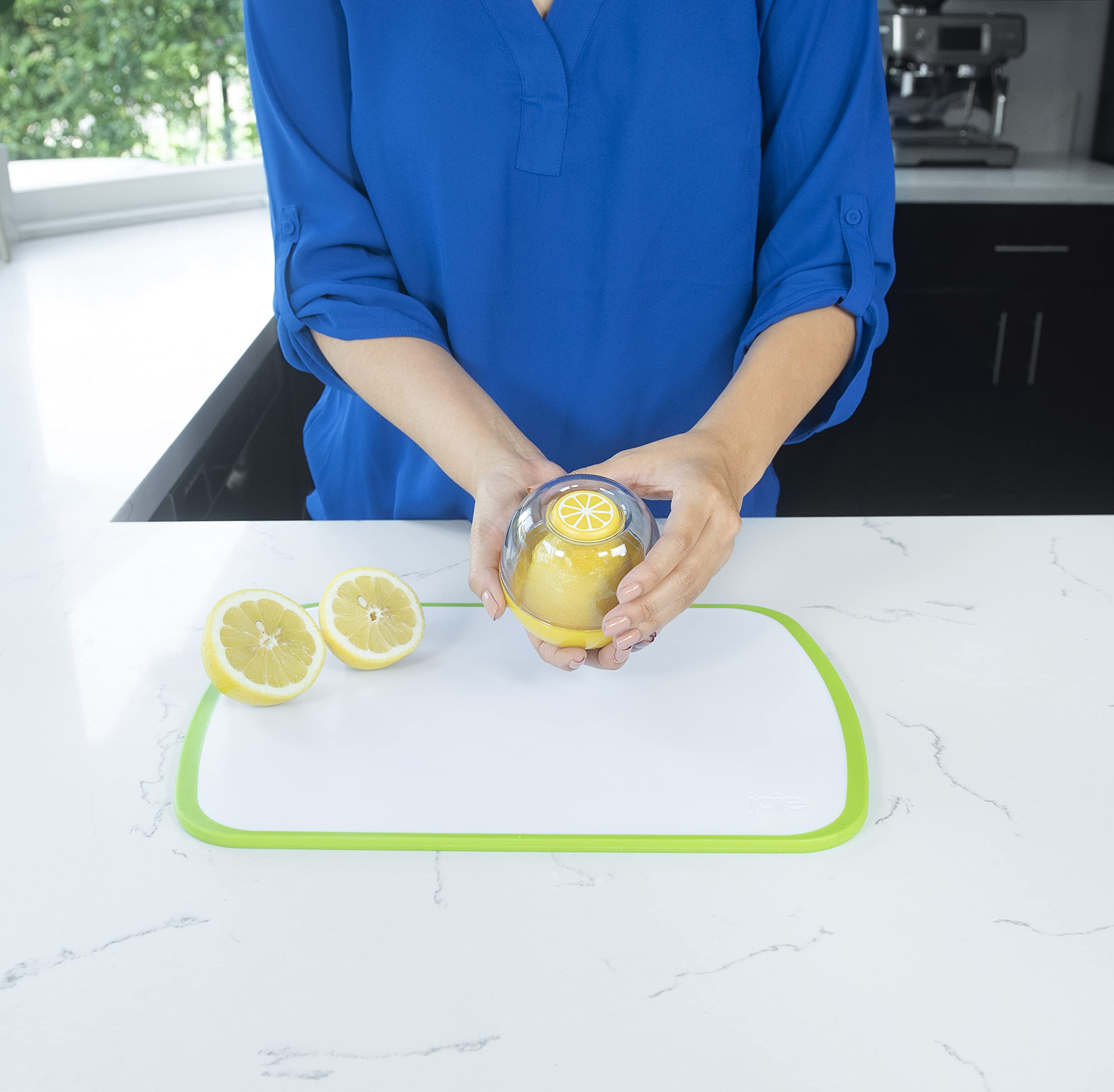 Joie Fresh Flip Pod Lemon Storage Container - Keeps Lemons Fresh, BPA-Free, Stackable, Yellow 4