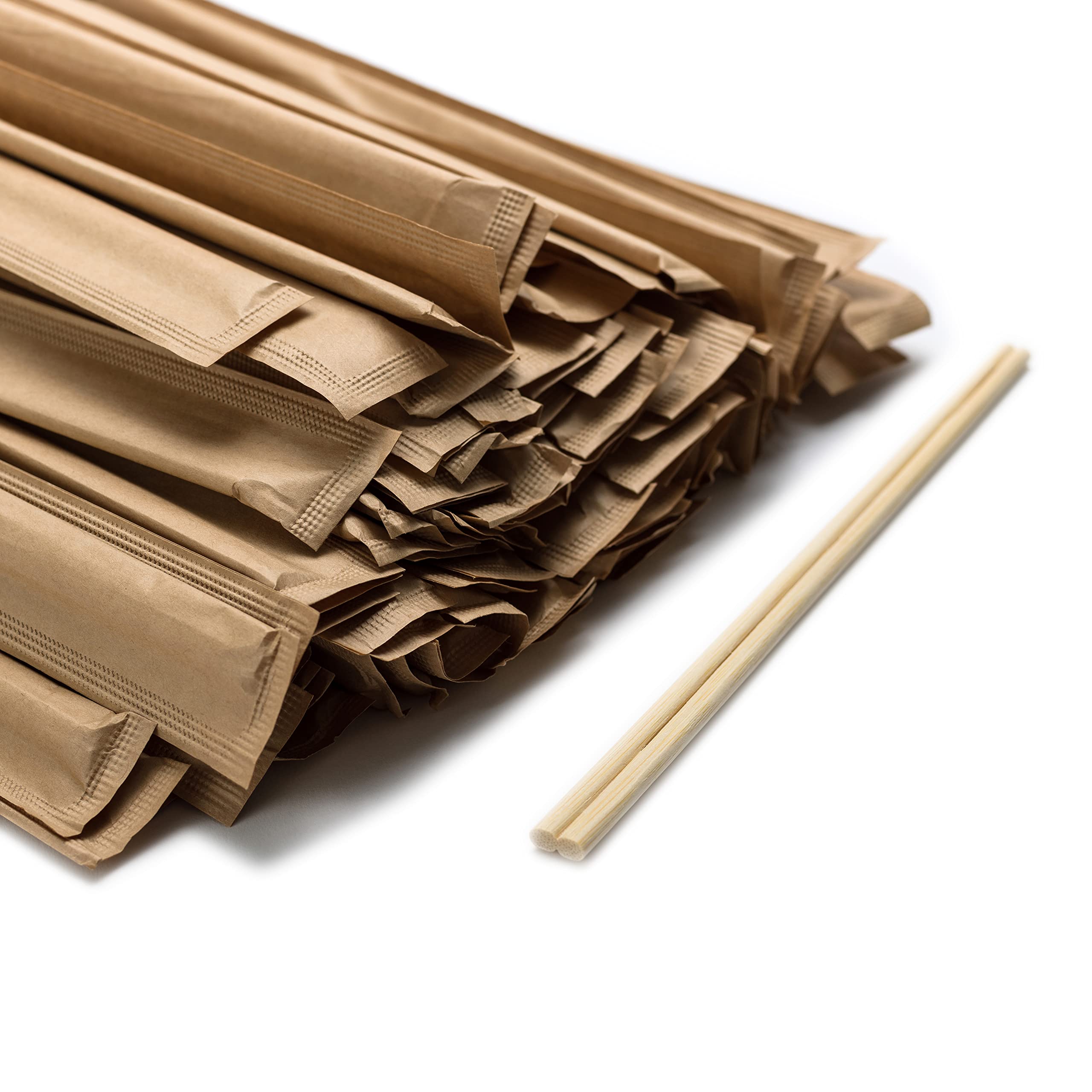 Ken Chiku Genroku Bamboo Chopsticks - 21cm Length, Individually Wrapped | 100 Pairs 1