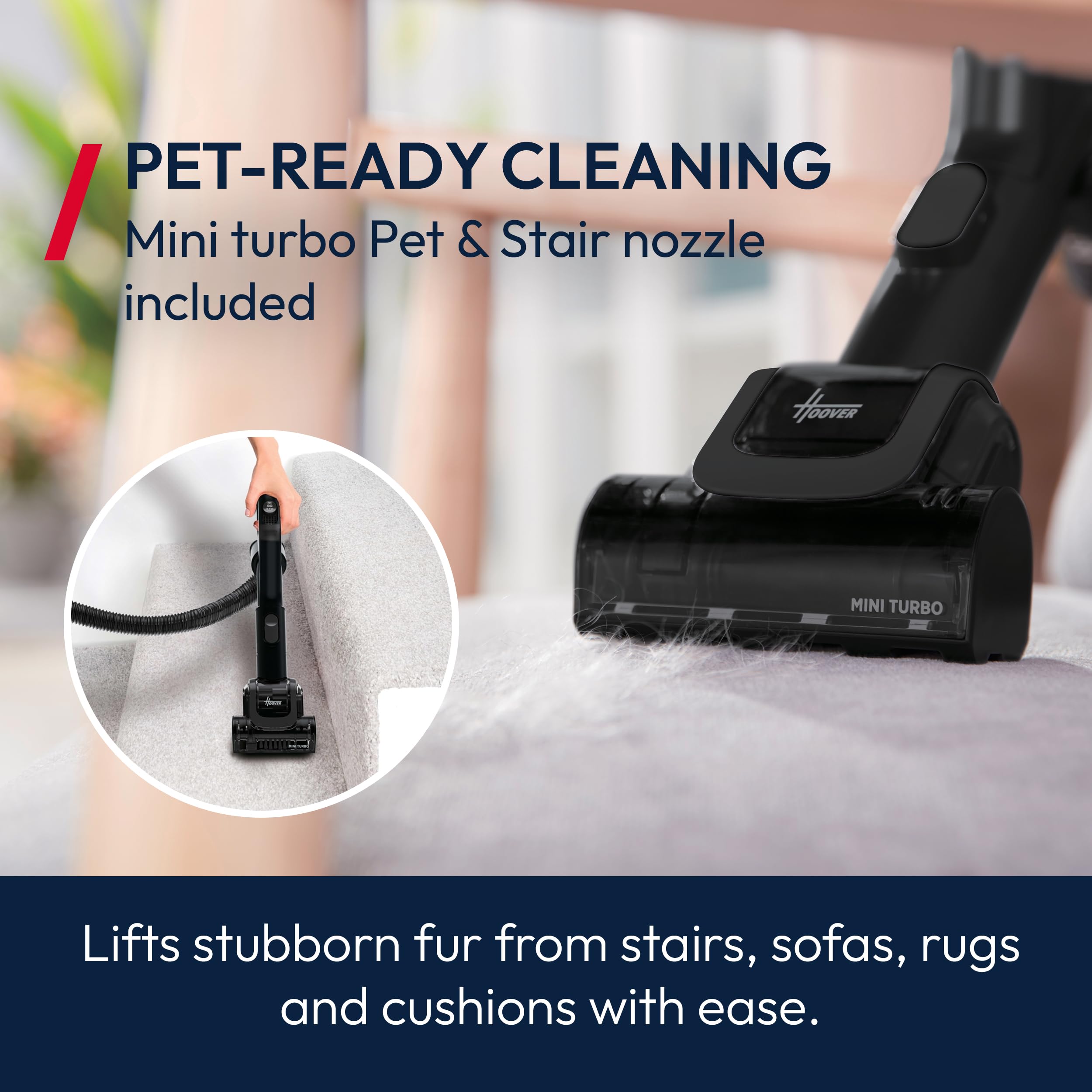 Hoover HL4 Upright Vacuum Cleaner 850W Lift-Away Anti-Hair Wrap Anti-Allergy 9