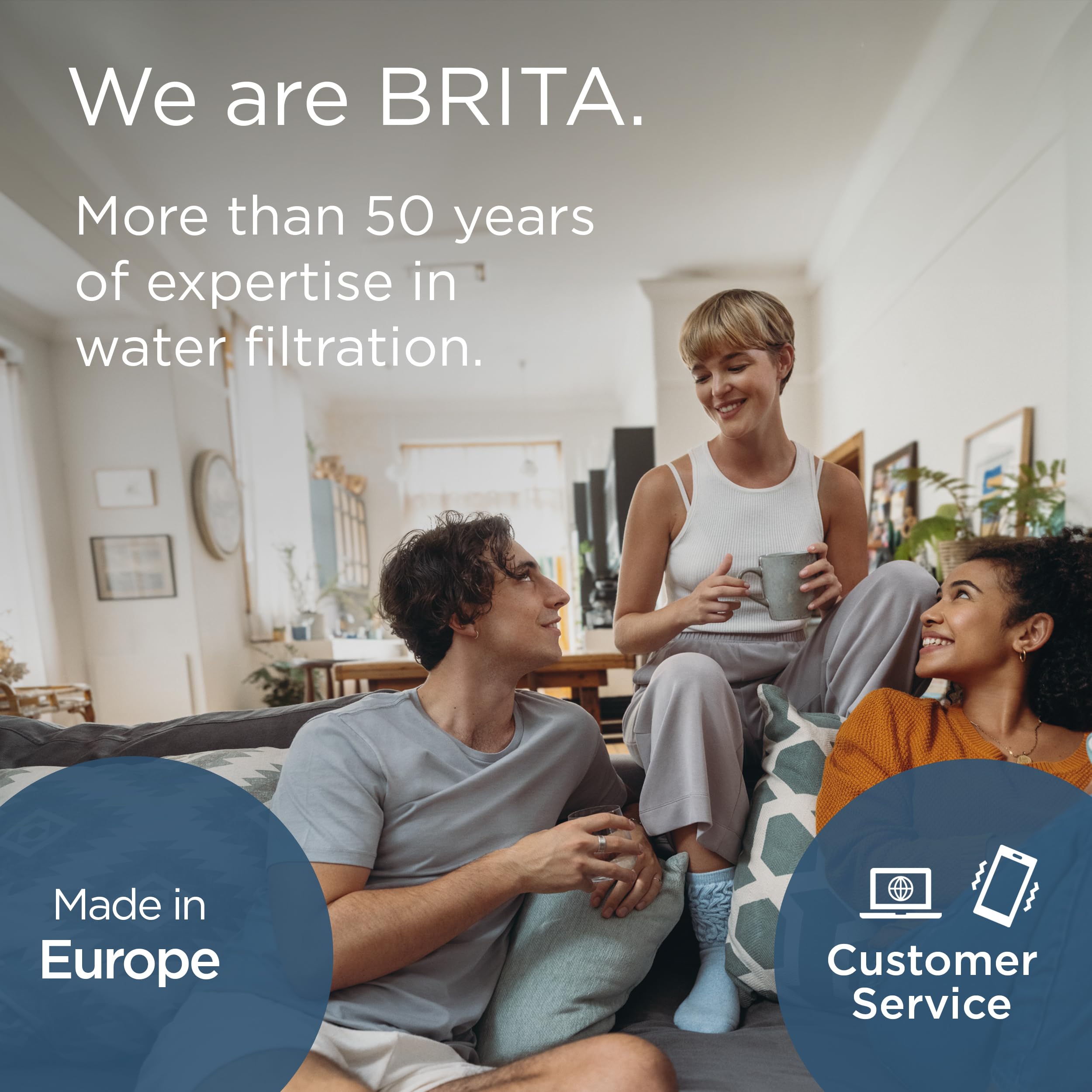 BRITA Style Essential Water Filter Jug - 2.4L White | Includes 3 MAXTRA PRO Pure Performance Cartridges 9
