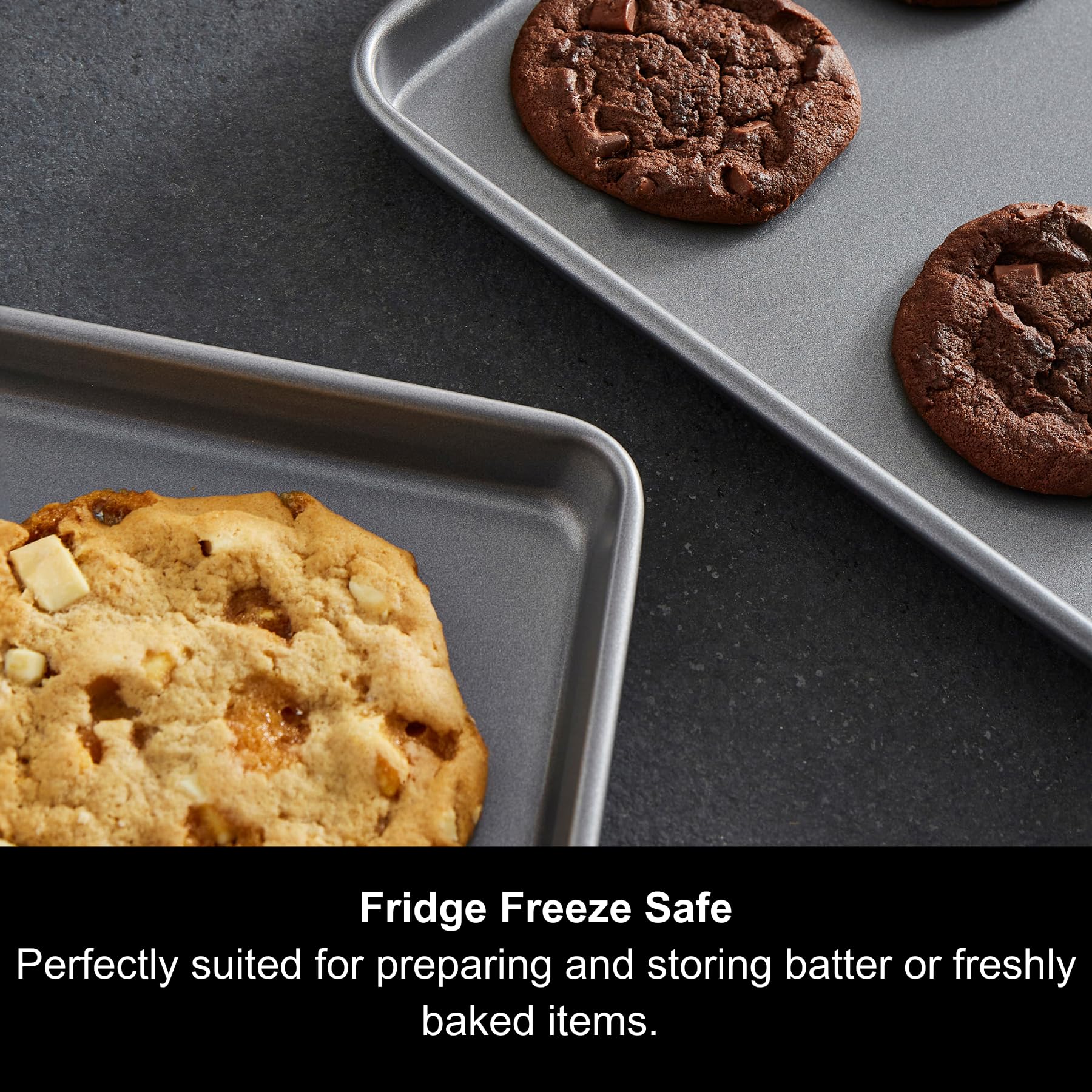 Morphy Richards 2 Piece Carbon Steel Oven Tray Set - Heavy Duty Non-Stick | Oven Safe to 230°C 5