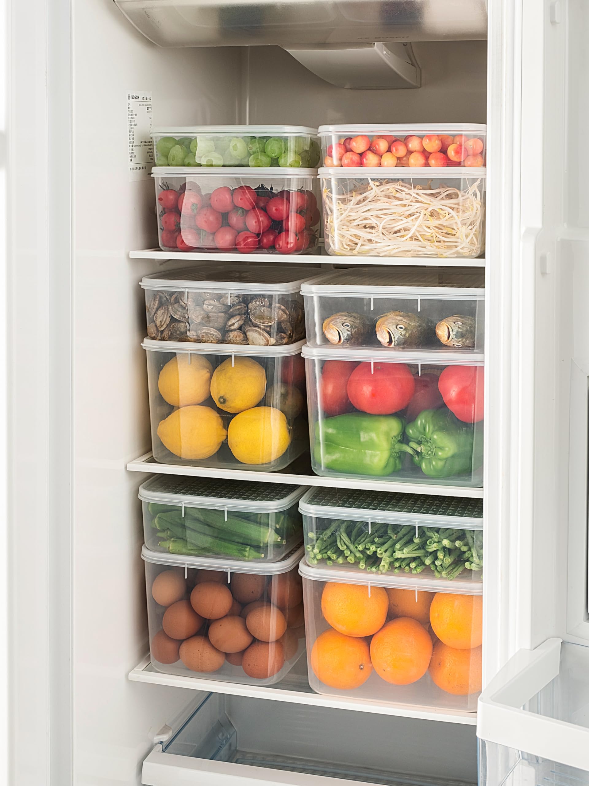 Cetomo Food Storage Container Set - 2.2L Capacity (4 Pack) | Microwave, Freezer, Dishwasher Safe 5