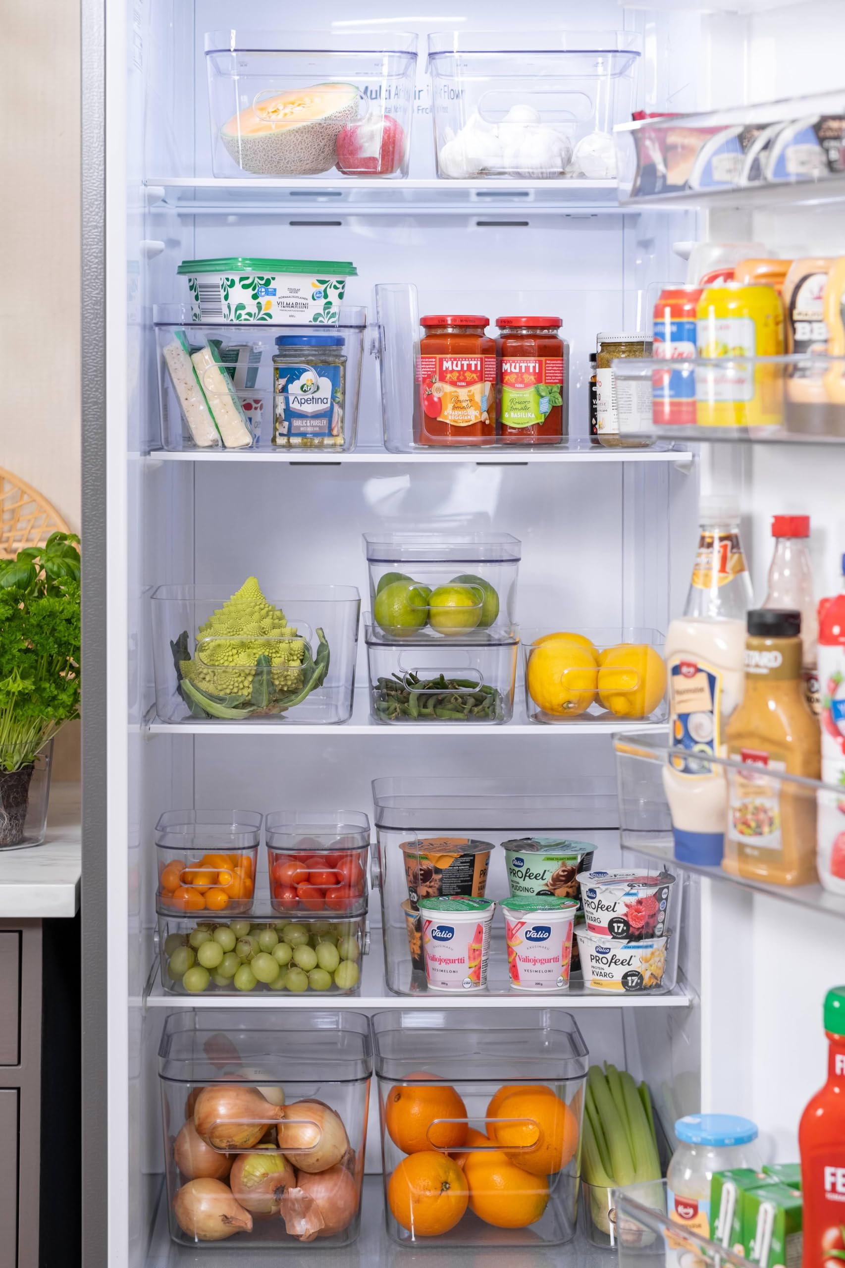 SmartStore Compact Box M - Medium Clear Plastic Container | 5.3L Capacity | Stackable 3