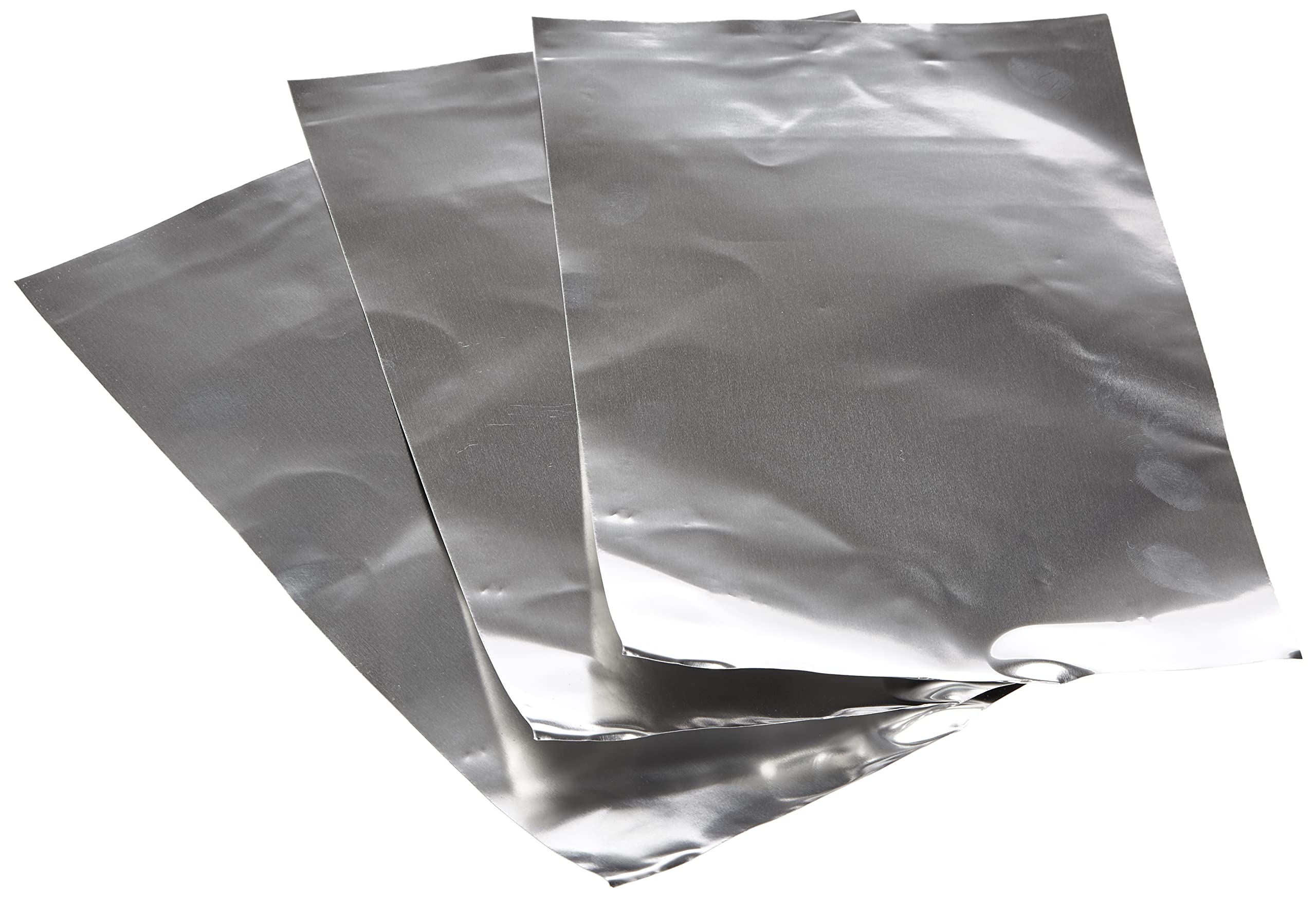 Rayher Silver Coloured Metallic Foil Sheets for Crafts - 3 Pack, 20x30cm Aluminium | Embossing Accessory 1