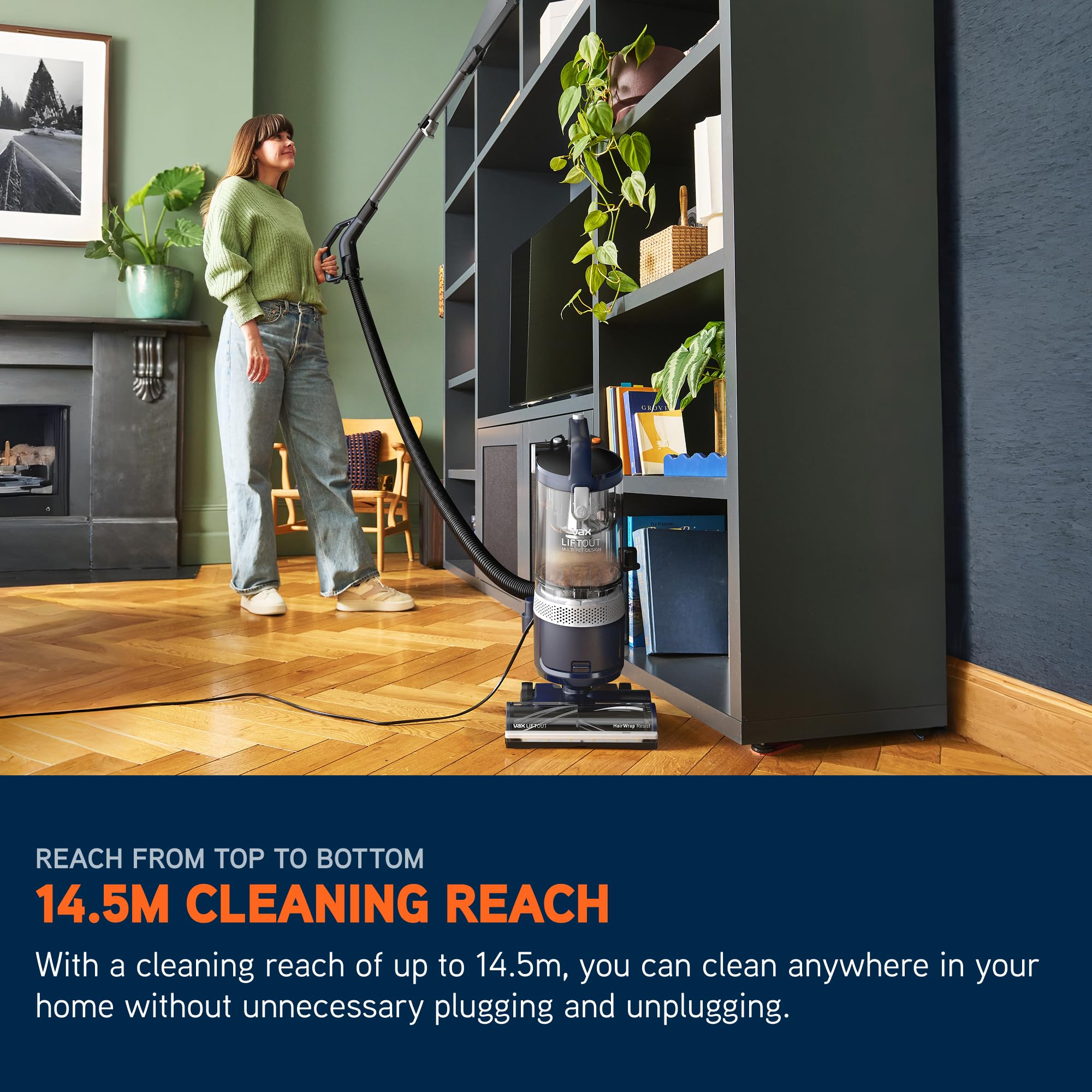 Vax LiftOut Multi Pet-Design Corded Upright Bagless Vacuum Cleaner | 2L Capacity | 14.5m Reach | 6.63kg 8