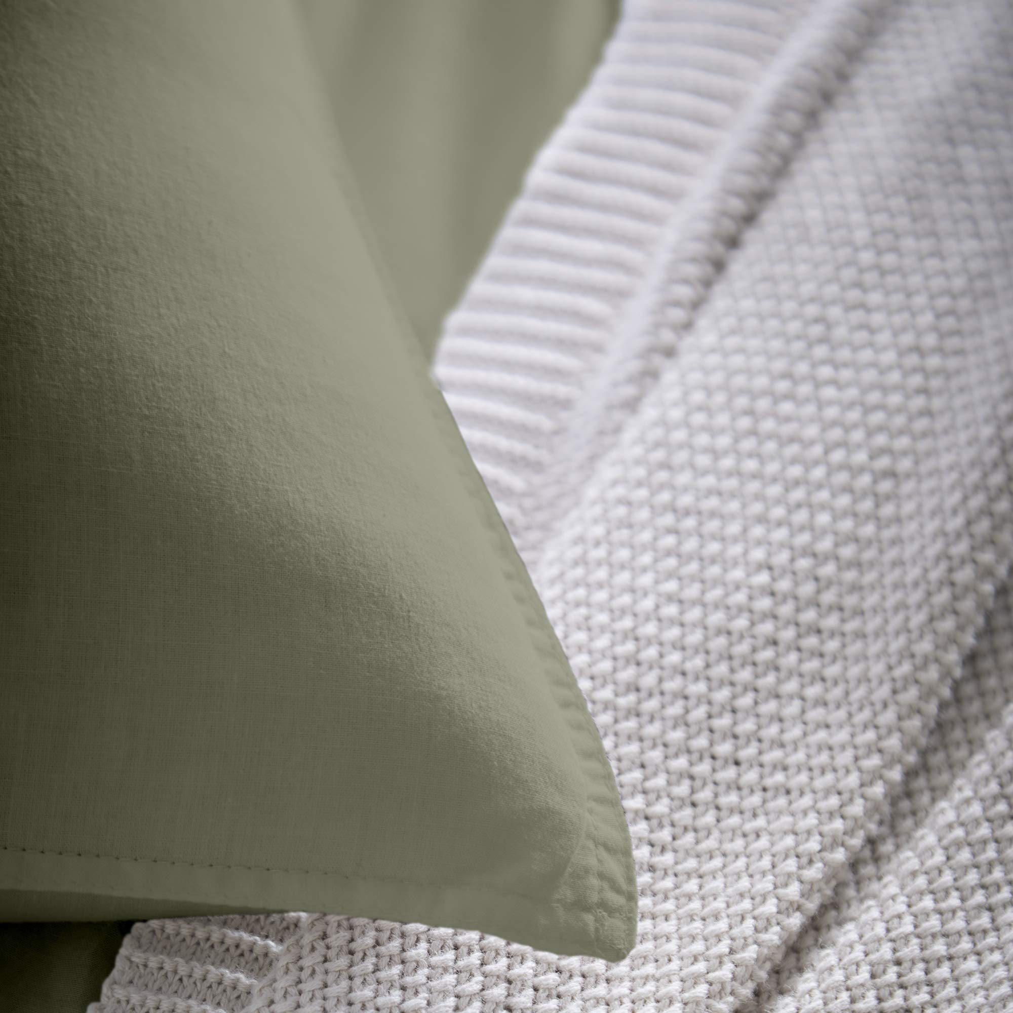 Appletree 100% Cotton Duvet Cover Set - Khaki, King Size (230x220cm) | 144 TC | 3 Pieces 3