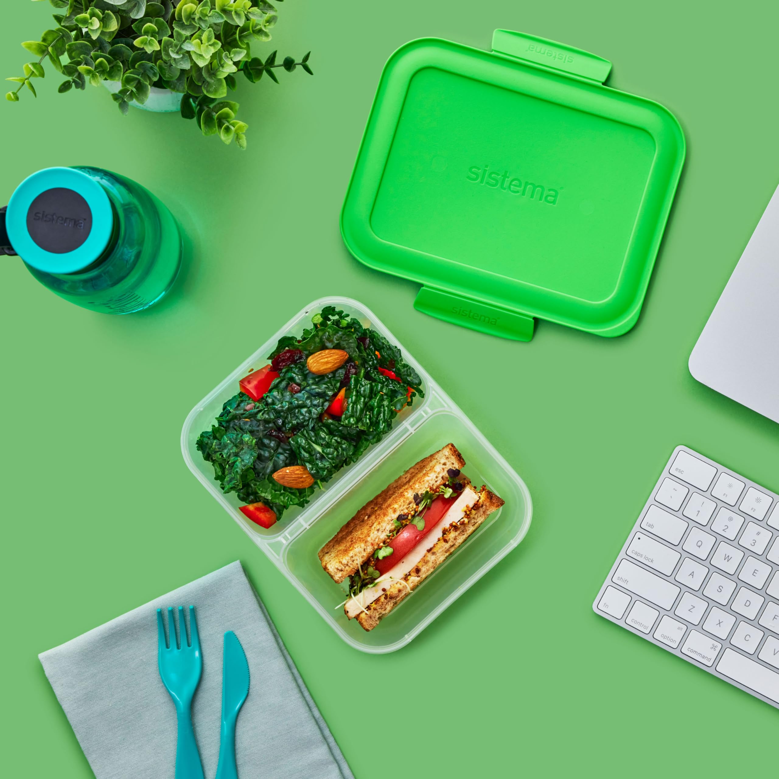 Sistema NEST IT Meal Prep Containers - 5 Count, 870 ml Capacity, Airtight Food Storage 9