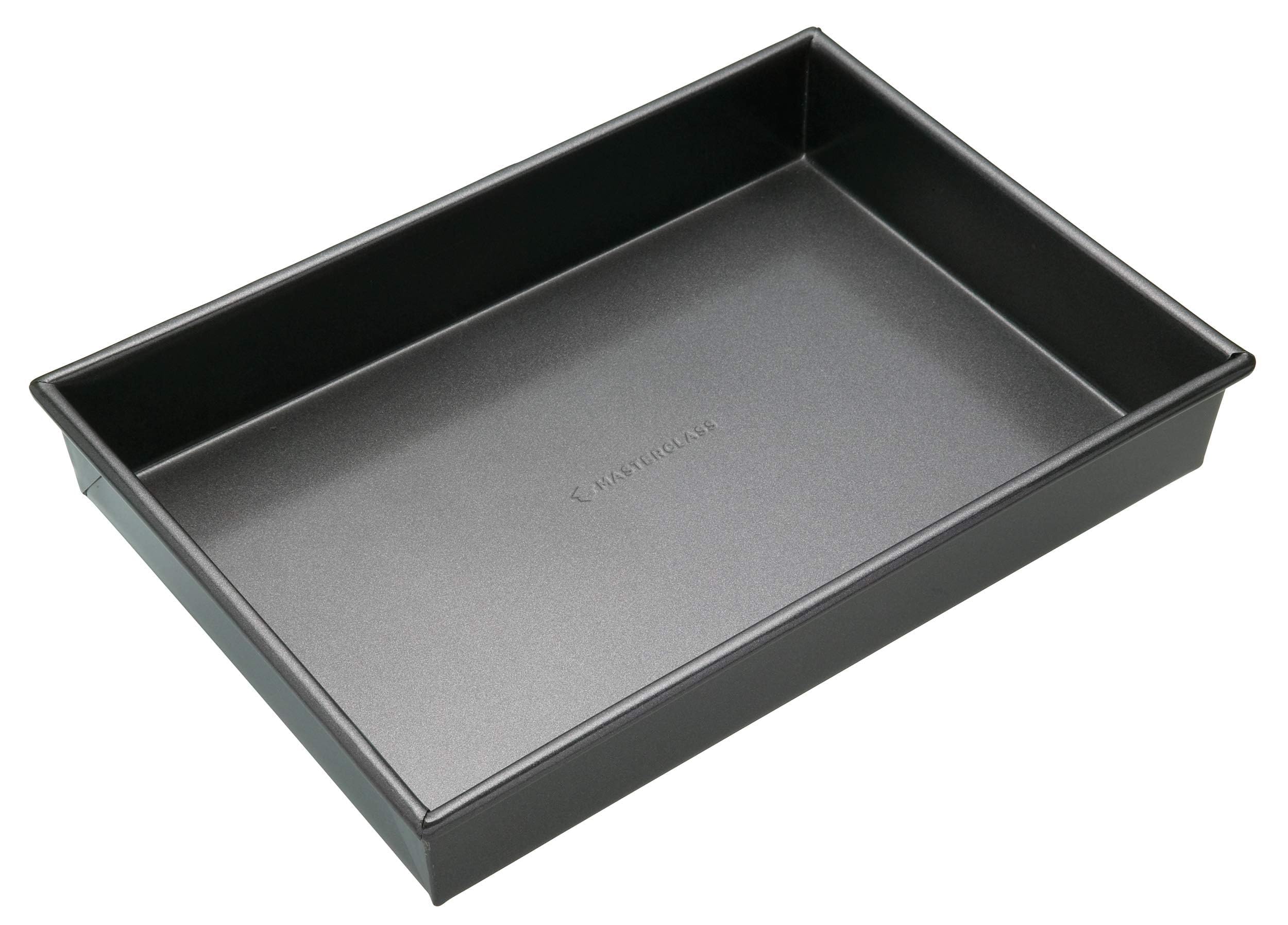 MasterClass Carbon Steel Deep Rectangular Cake Tin - 35 x 24 cm | PFOA Free Non-Stick | Grey 1