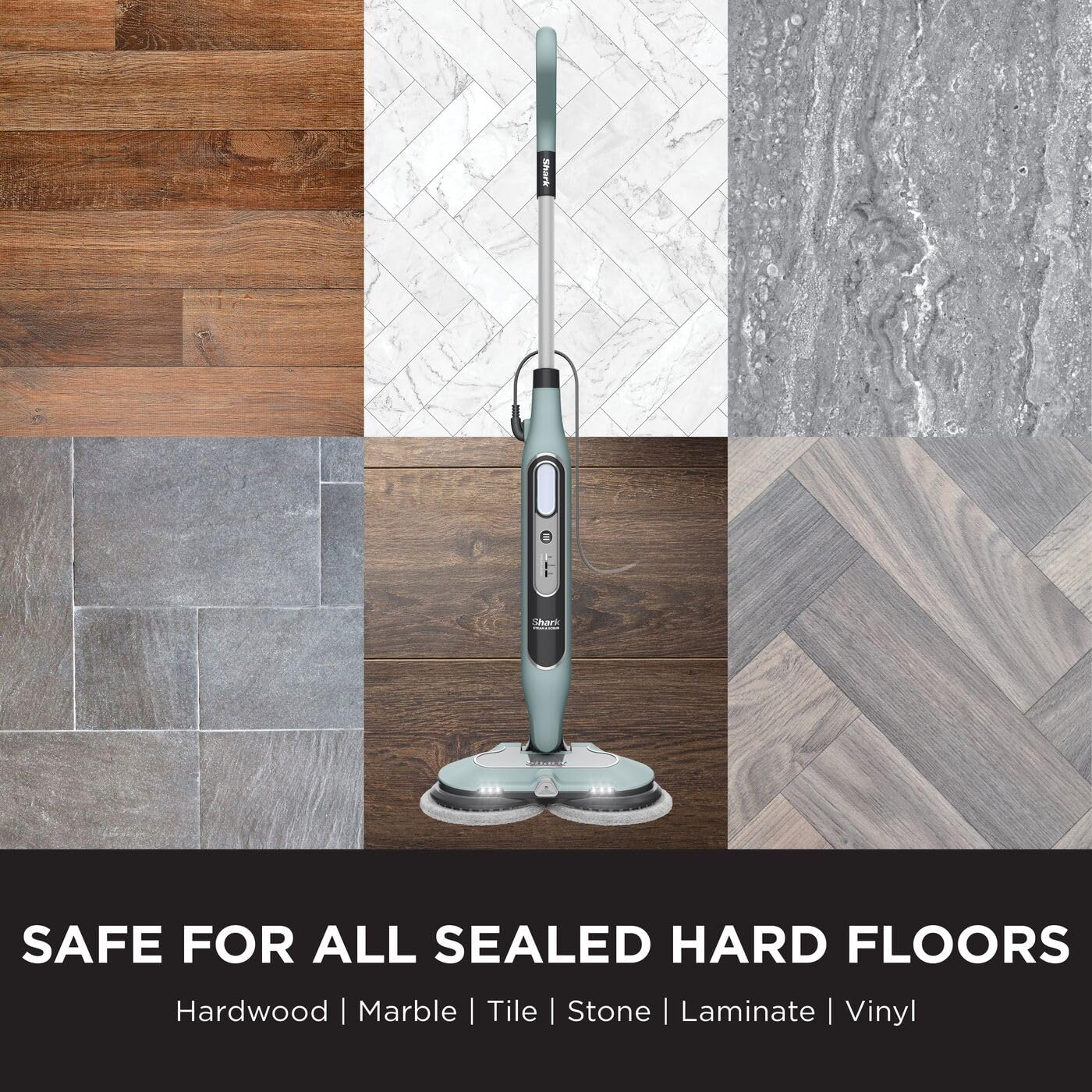 Shark Automatic Steam and Scrub Mop with Steam Blaster & 6 Dirt Grip Power Pads | 3 Steam Settings | S8201UKCP 7