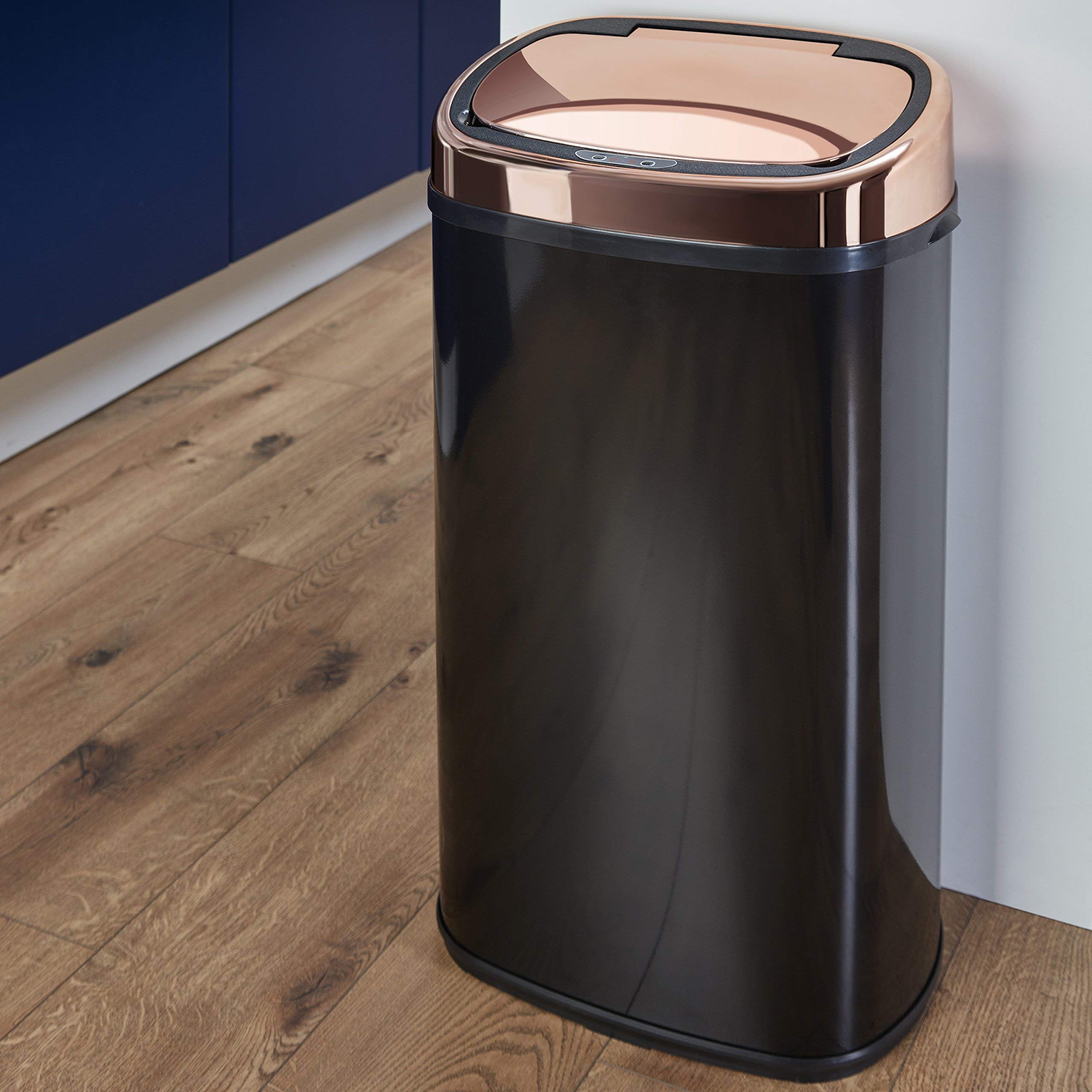 Tower T80904RB Sensor Kitchen Bin - 58L Capacity, Motion Activated, Black & Rose Gold 3