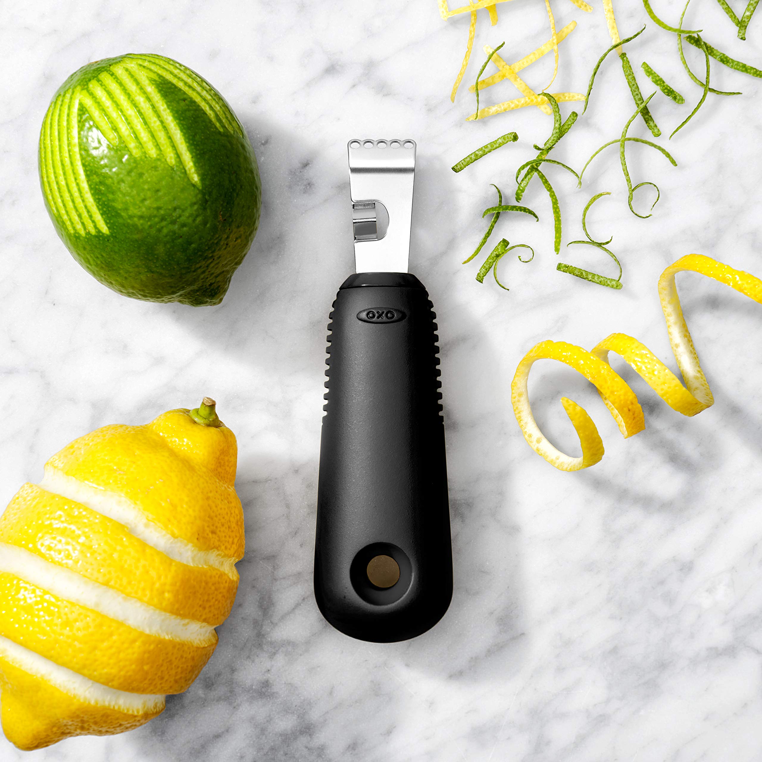 OXO Good Grips Citrus Zester with Channel Knife | Stainless Steel Head | Dishwasher Safe 6