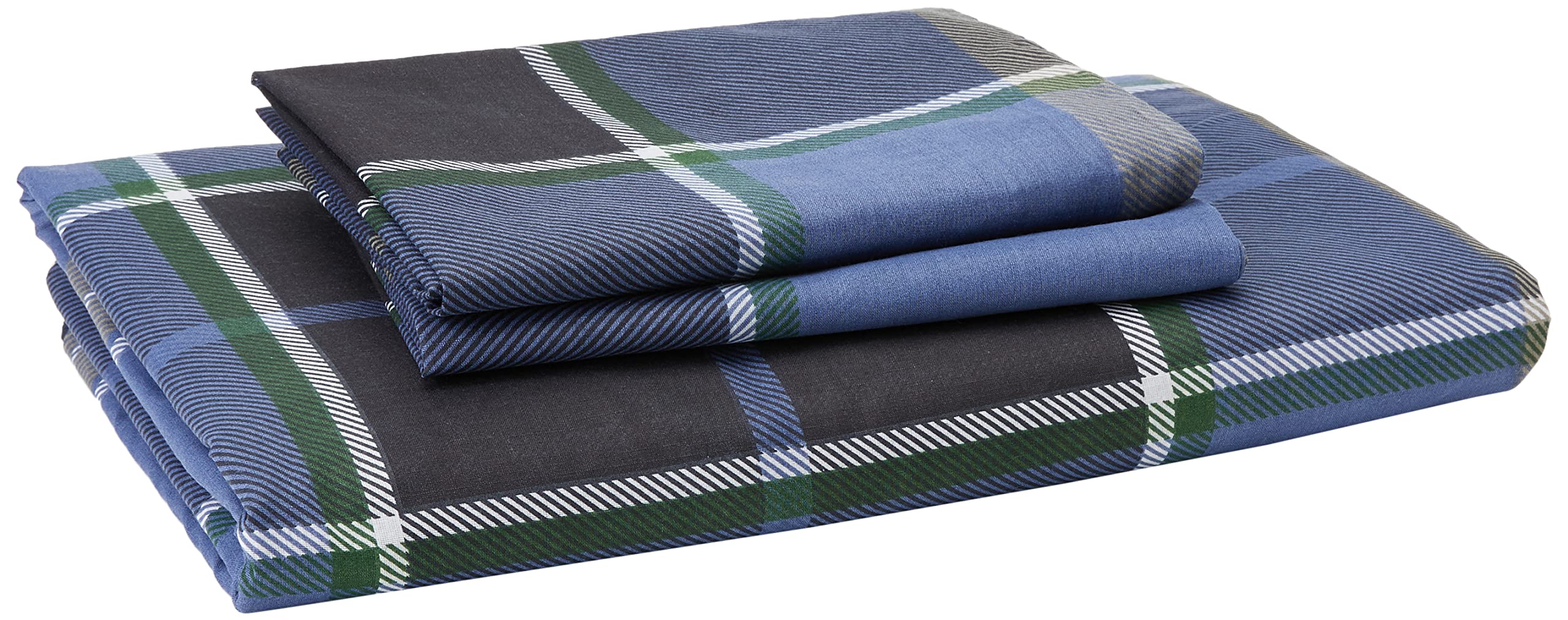 Rapport Home Argyle Tartan Duvet Cover Set - King Size, Reversible, Blue | 52% Polyester/48% Cotton 5